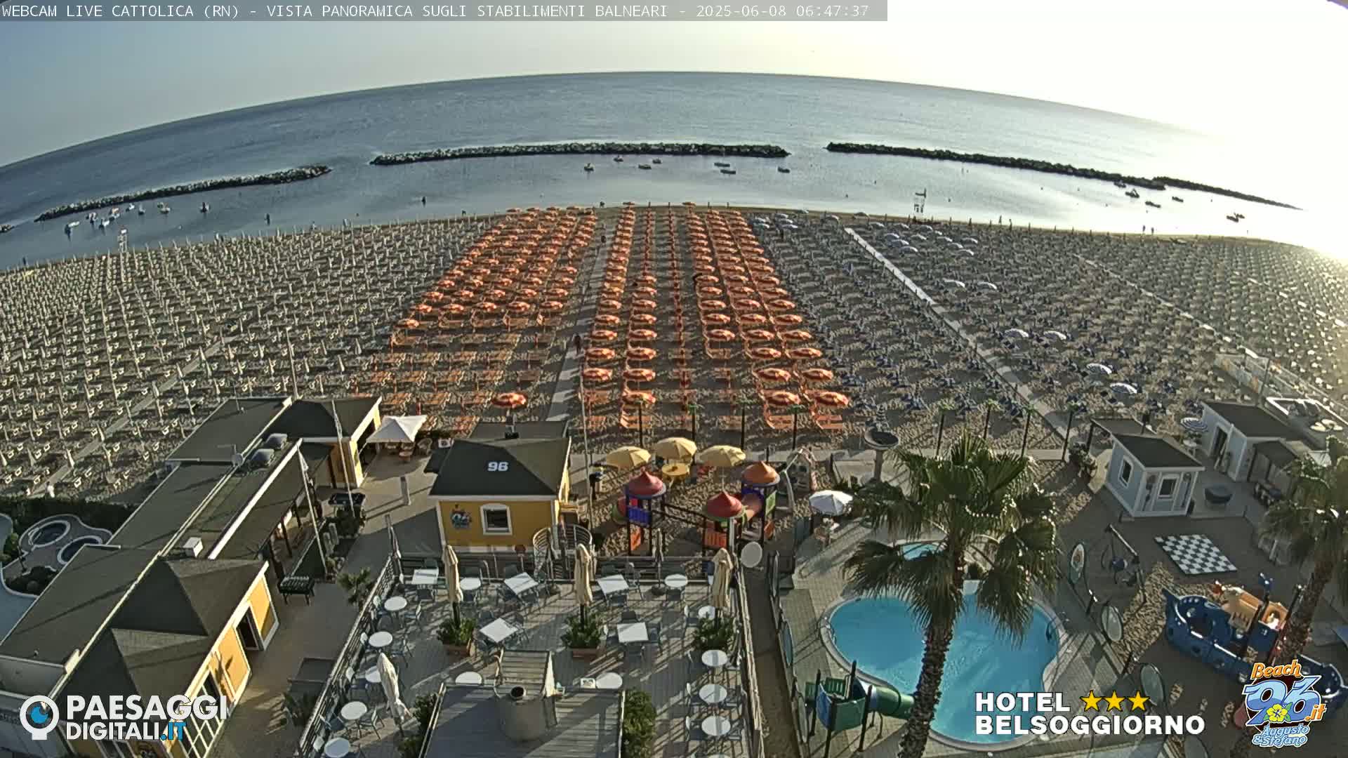 Cattolica Beach Live Cam -  Rimini, Emilia-Romagna, Italy