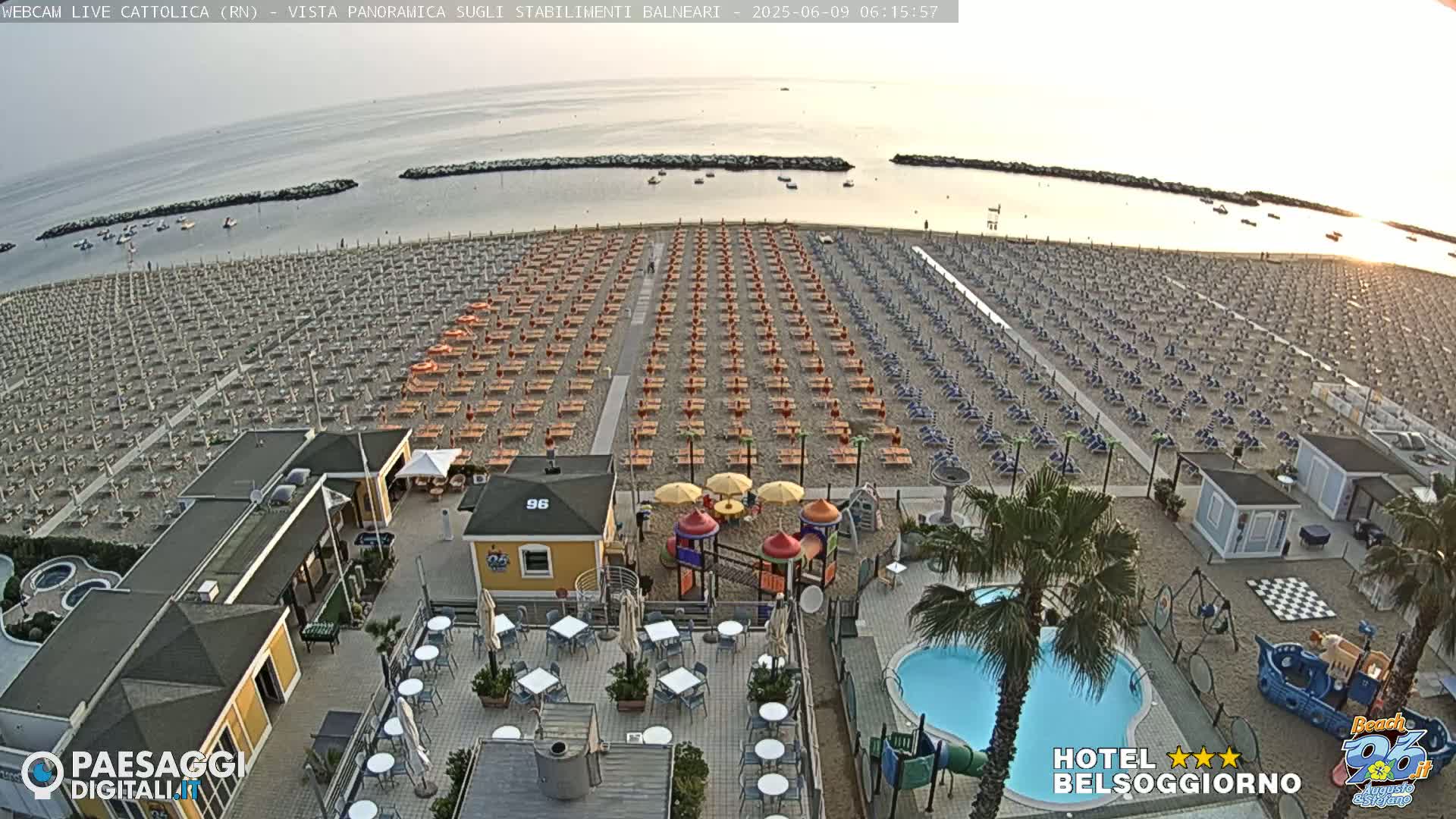 Cattolica Beach Live Cam -  Rimini, Emilia-Romagna, Italy