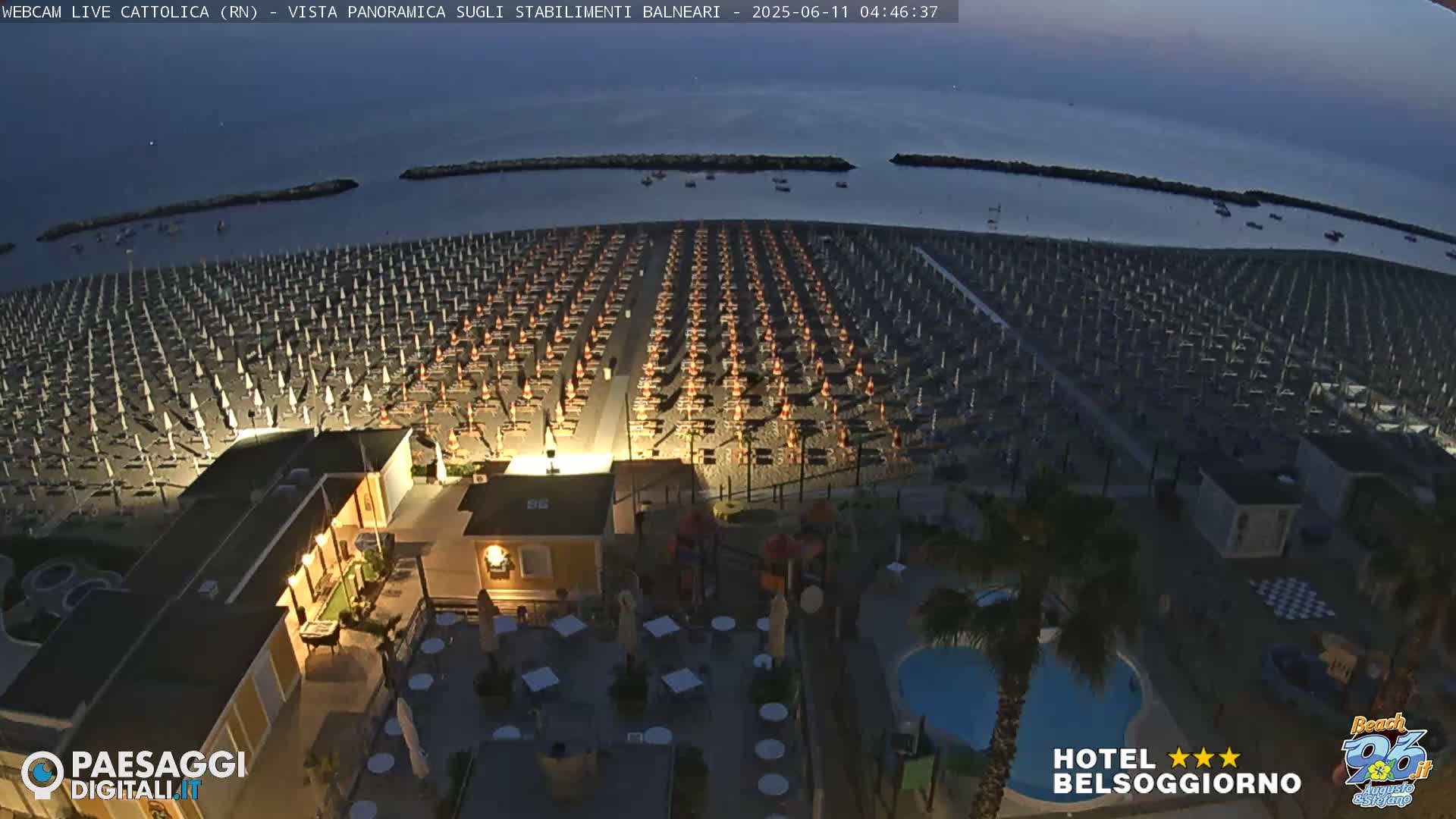 Cattolica Beach Live Cam -  Rimini, Emilia-Romagna, Italy