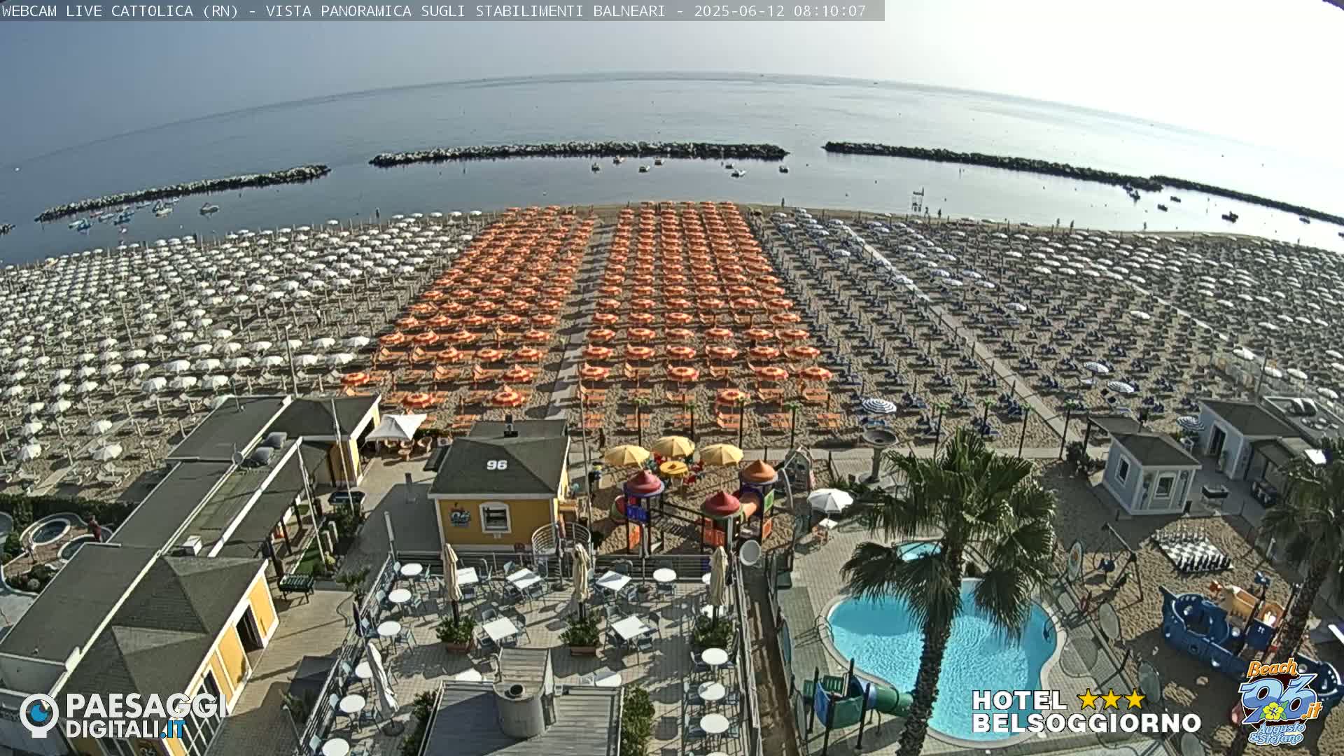 Cattolica Beach Live Cam -  Rimini, Emilia-Romagna, Italy