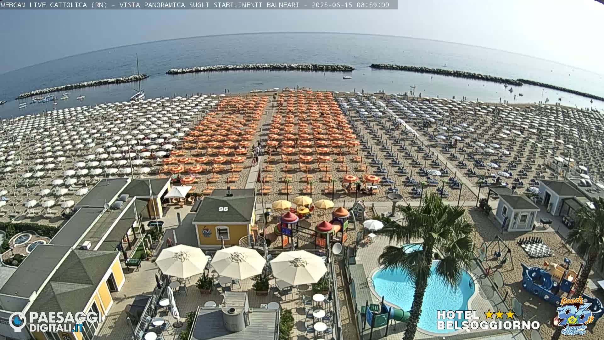 Cattolica Beach Live Cam -  Rimini, Emilia-Romagna, Italy
