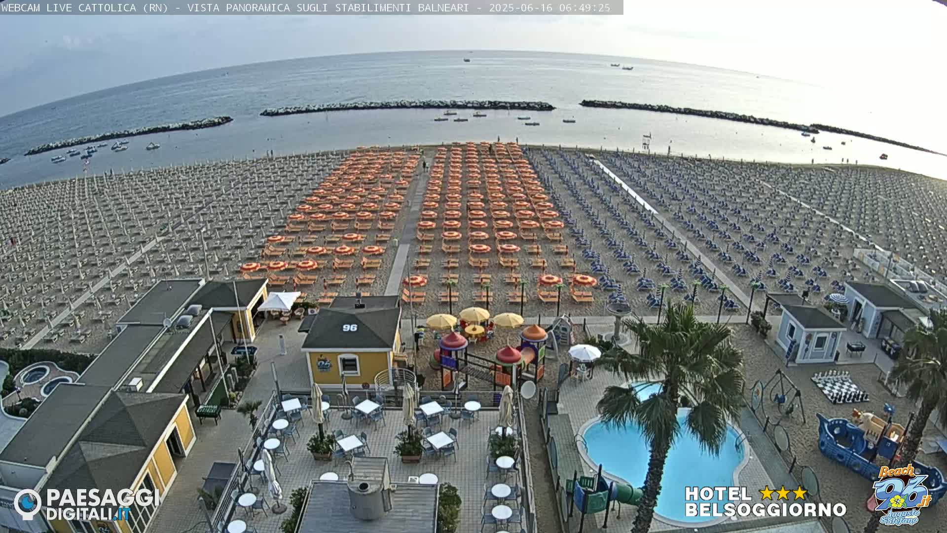 Cattolica Beach Live Cam -  Rimini, Emilia-Romagna, Italy