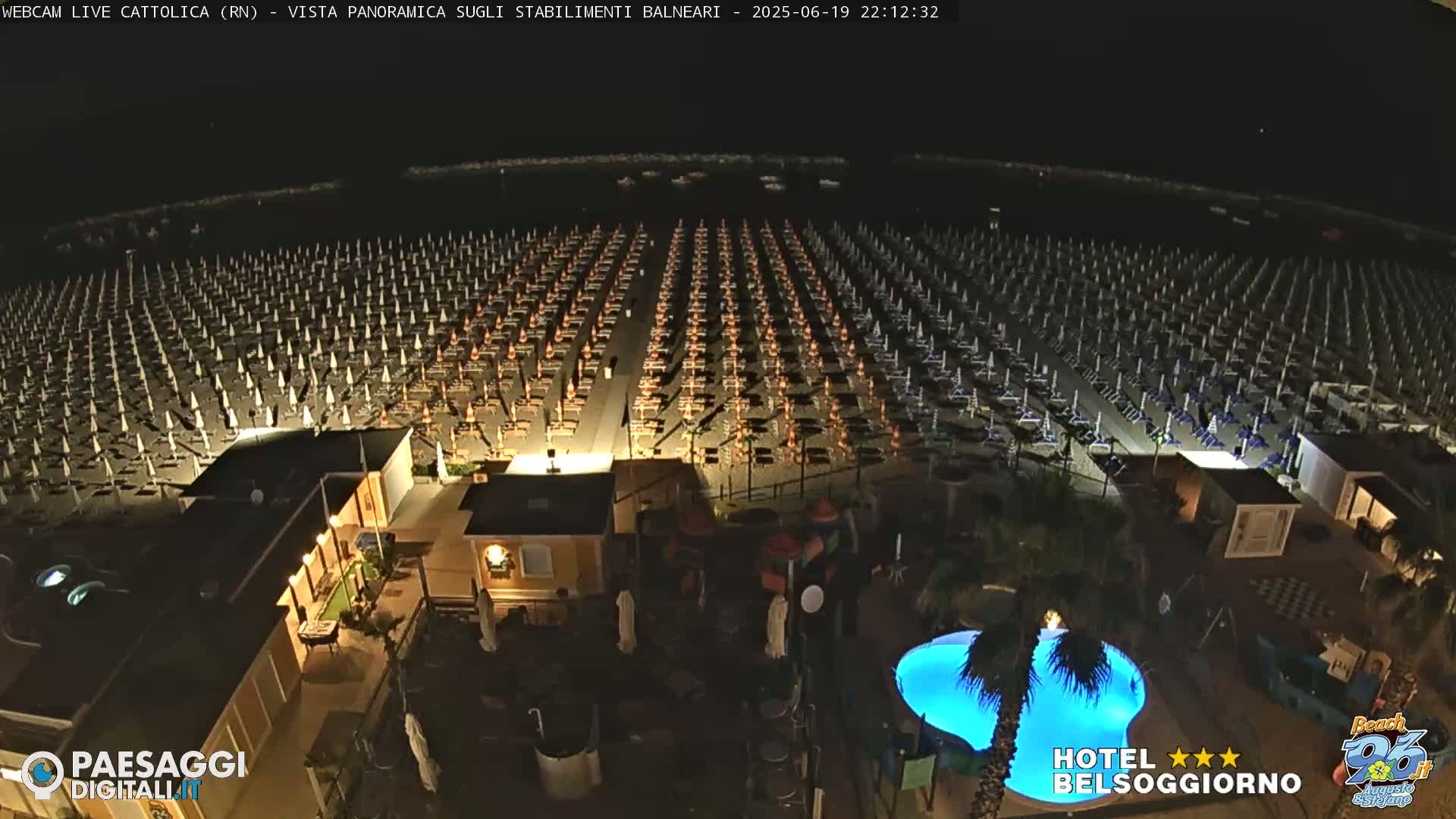 Cattolica Beach Live Cam -  Rimini, Emilia-Romagna, Italy