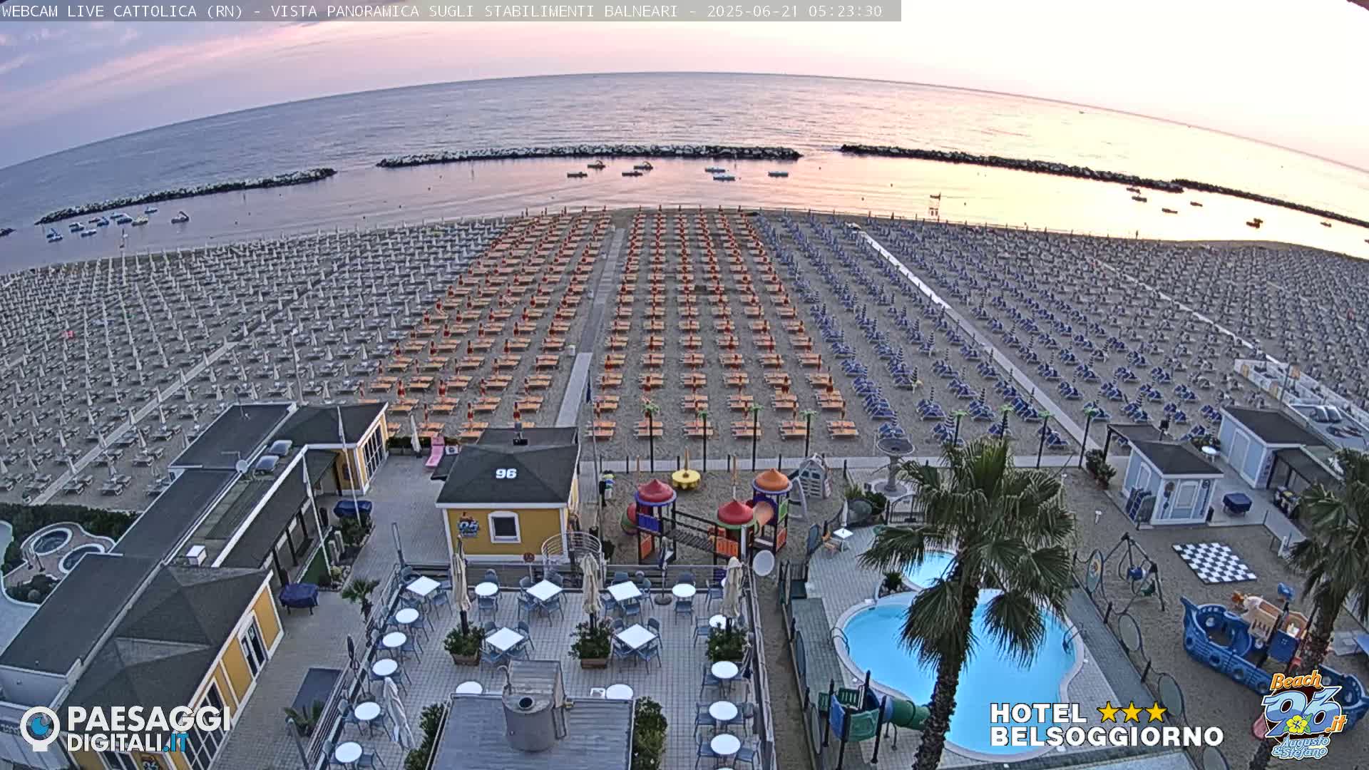 Cattolica Beach Live Cam -  Rimini, Emilia-Romagna, Italy