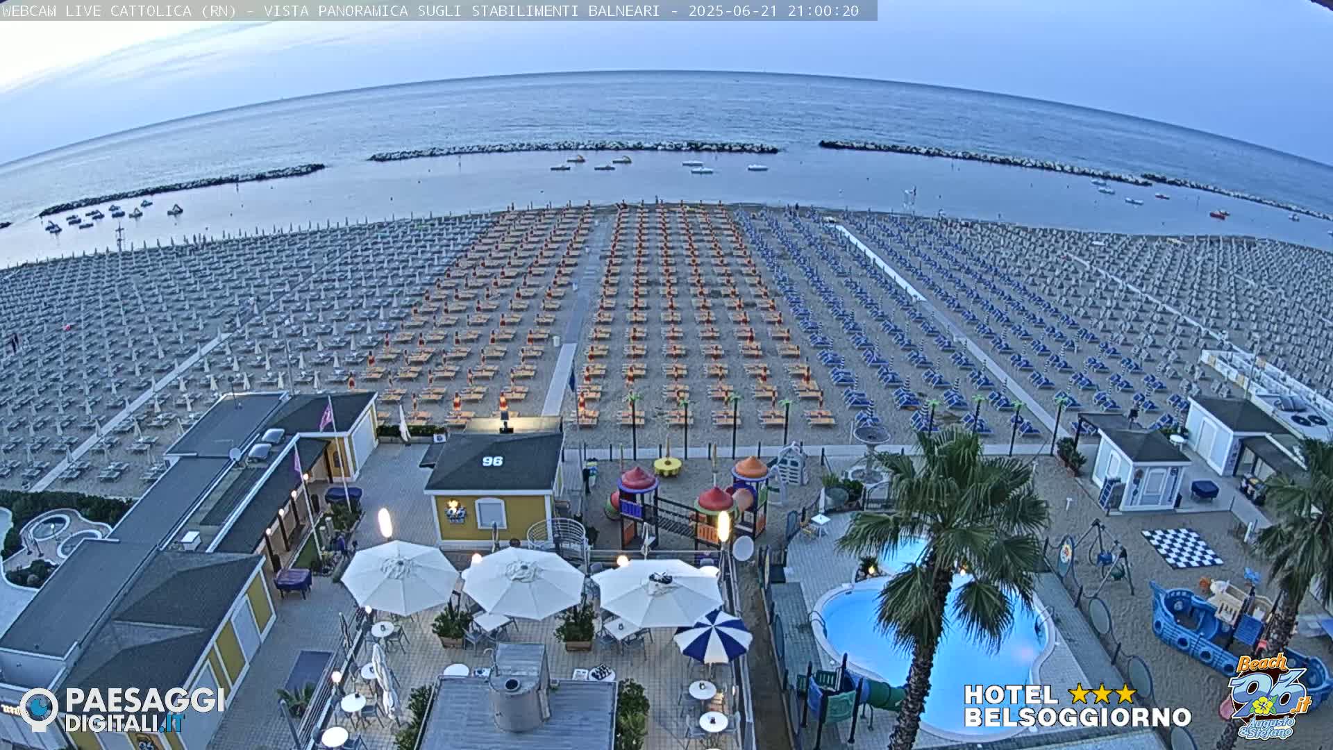 Cattolica Beach Live Cam -  Rimini, Emilia-Romagna, Italy