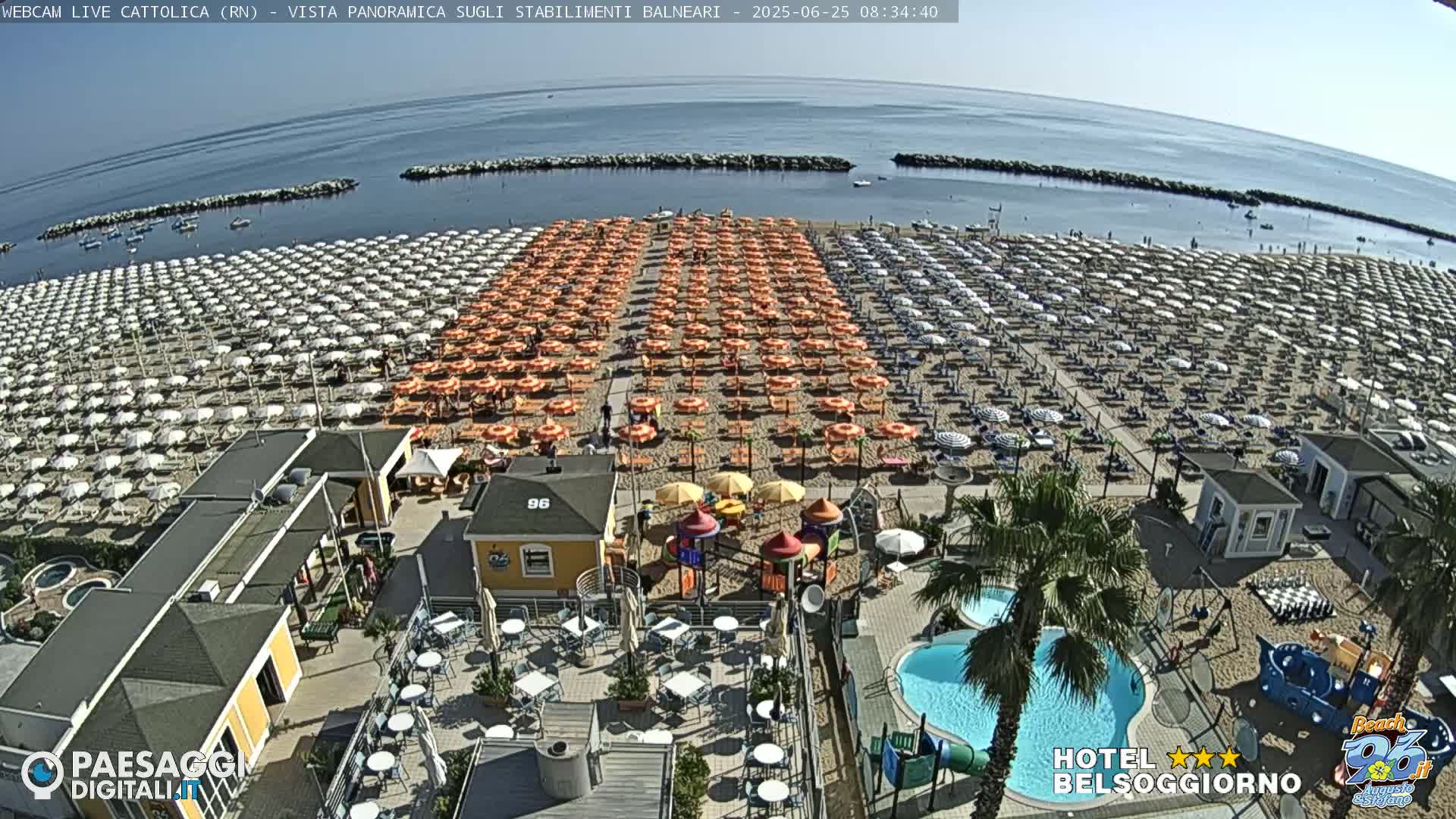 Cattolica Beach Live Cam -  Rimini, Emilia-Romagna, Italy