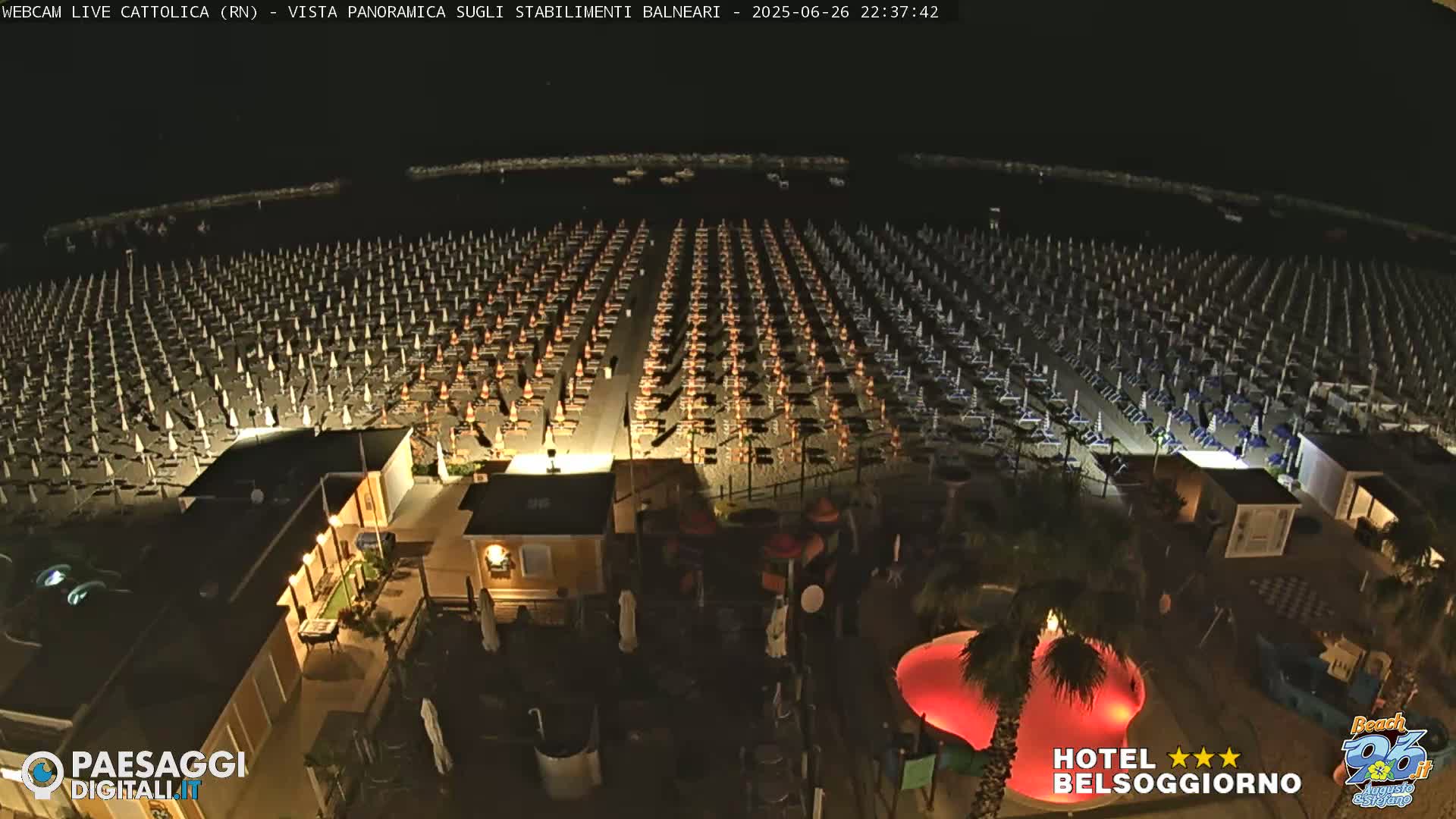 Cattolica Beach Live Cam -  Rimini, Emilia-Romagna, Italy
