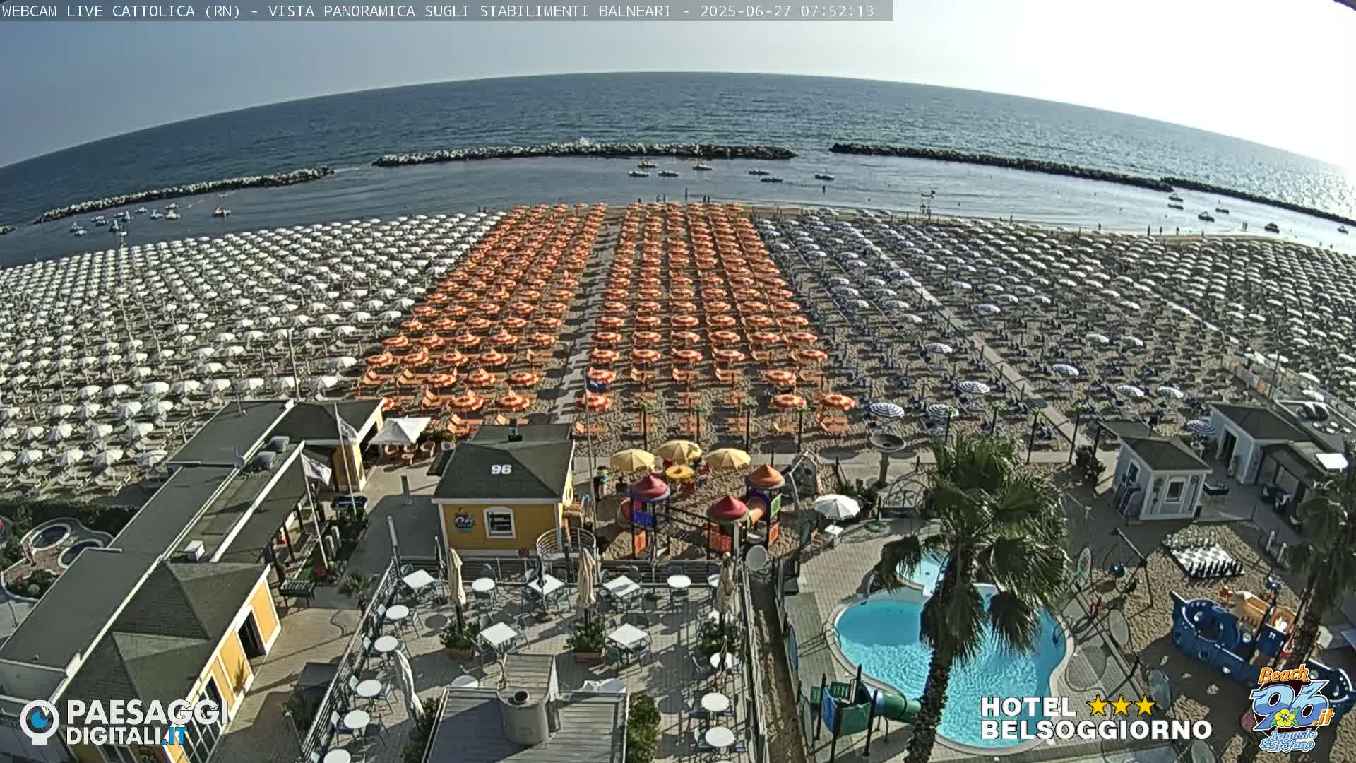 Cattolica Beach Live Cam -  Rimini, Emilia-Romagna, Italy