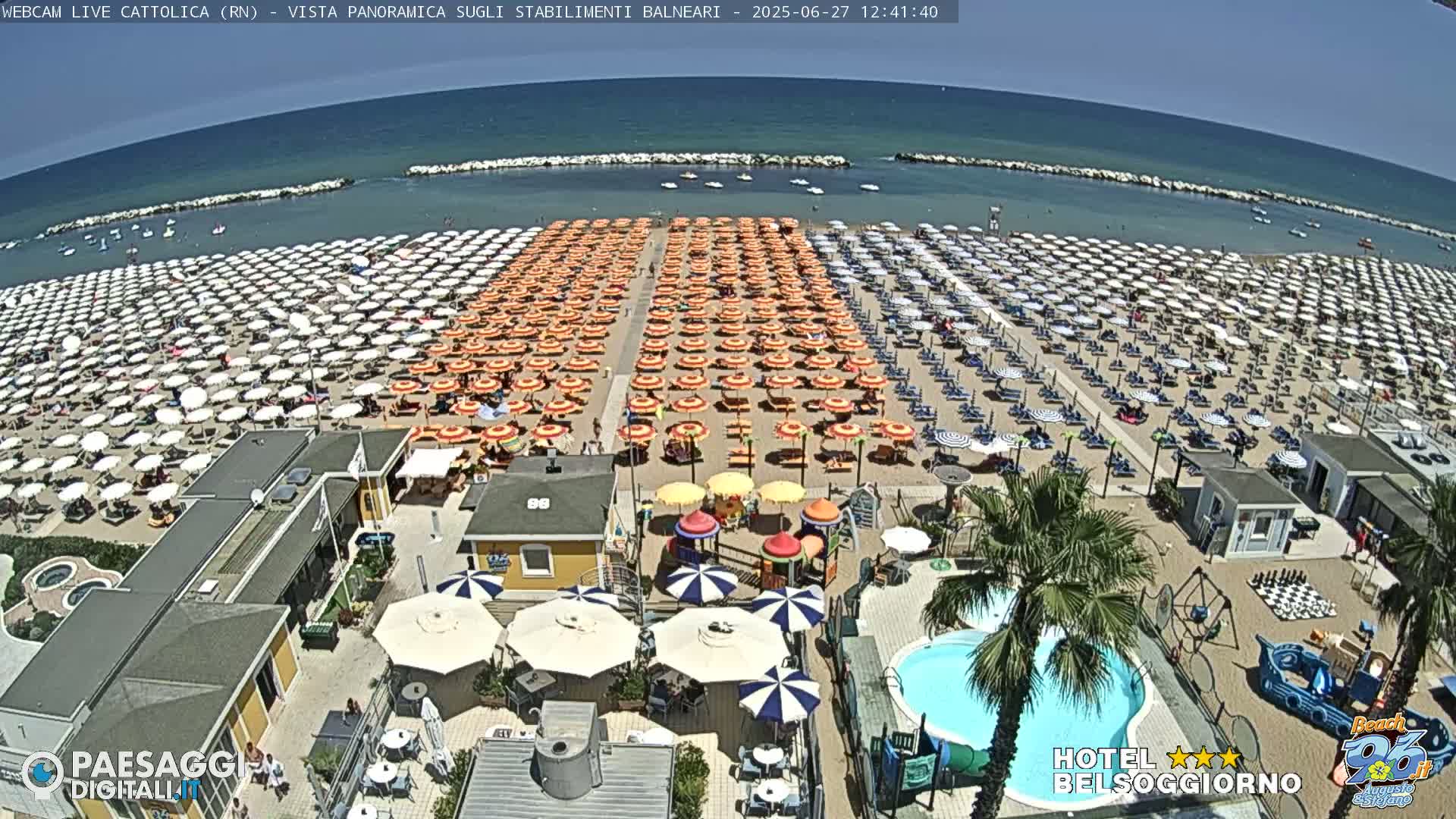 Cattolica Beach Live Cam -  Rimini, Emilia-Romagna, Italy