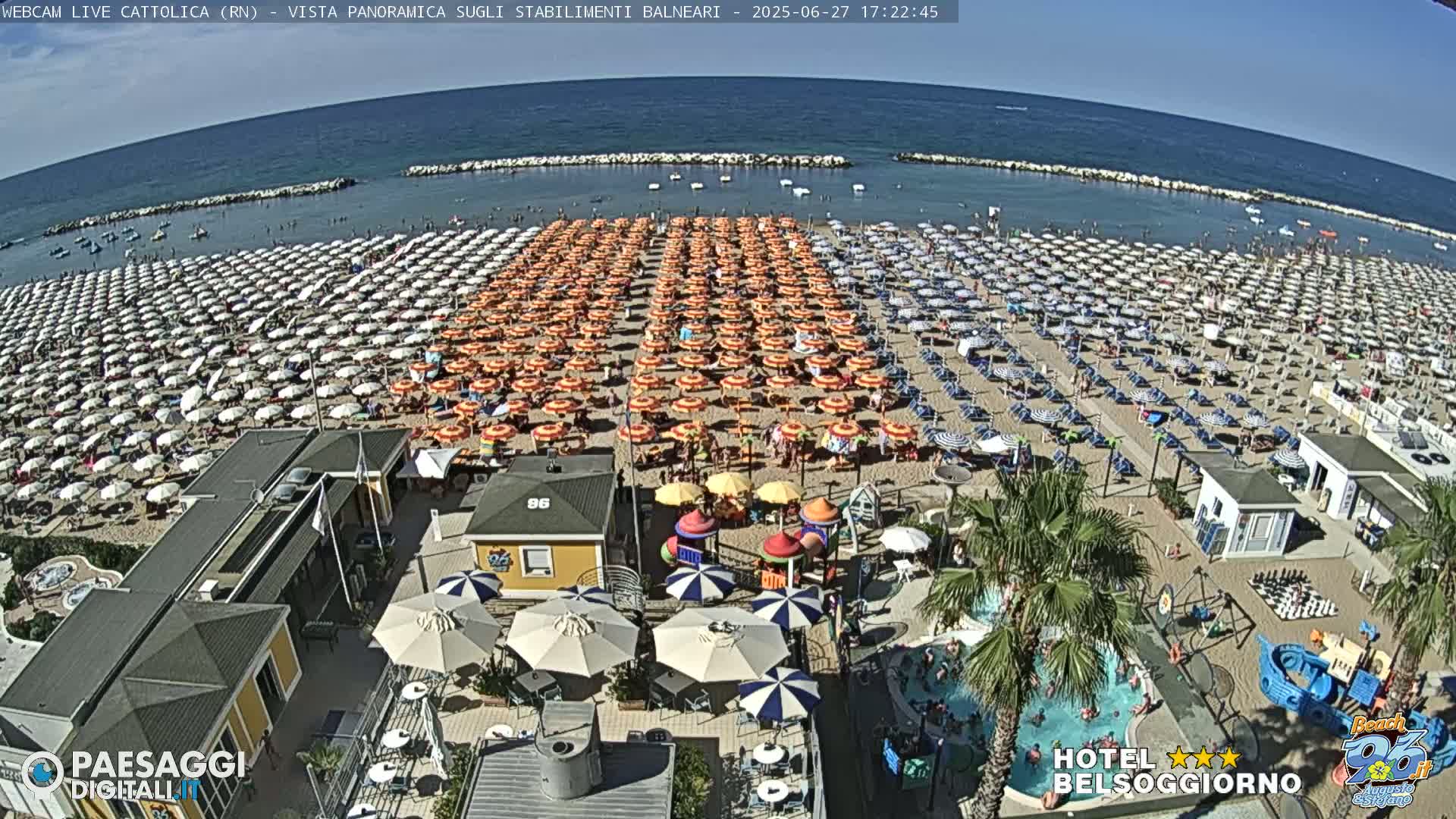 Cattolica Beach Live Cam -  Rimini, Emilia-Romagna, Italy