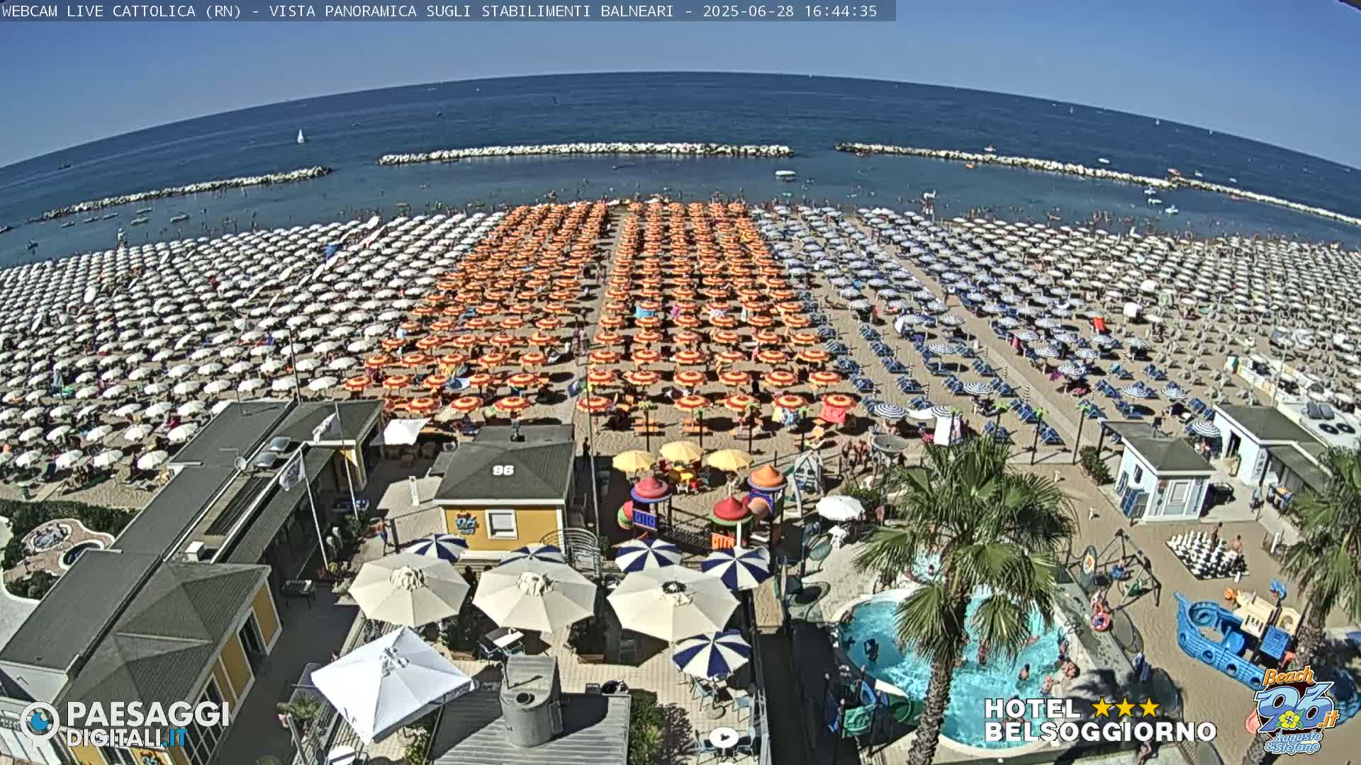 Cattolica Beach Live Cam -  Rimini, Emilia-Romagna, Italy