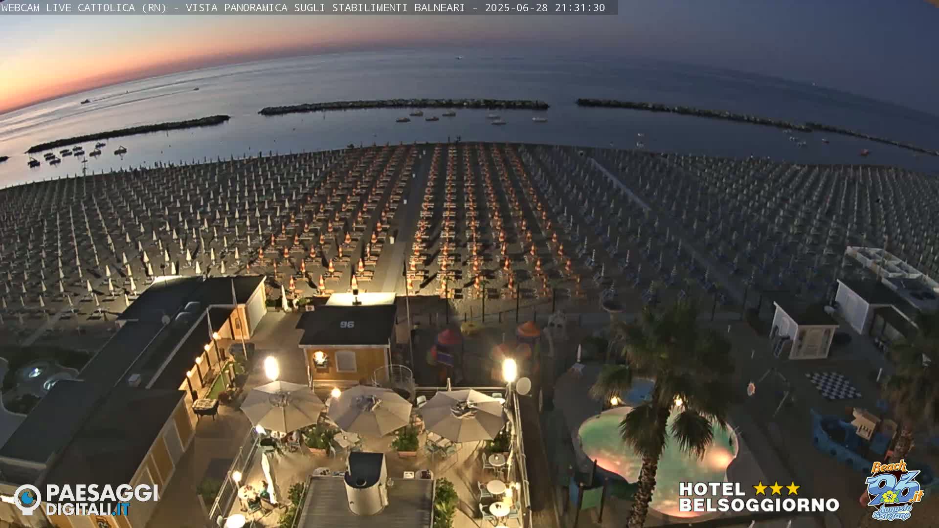 Cattolica Beach Live Cam -  Rimini, Emilia-Romagna, Italy