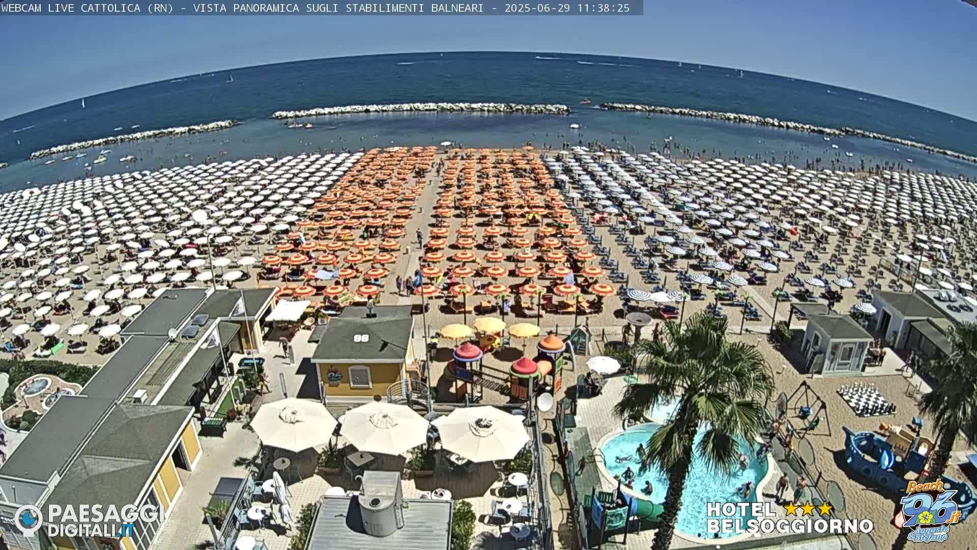 Cattolica Beach Live Cam -  Rimini, Emilia-Romagna, Italy