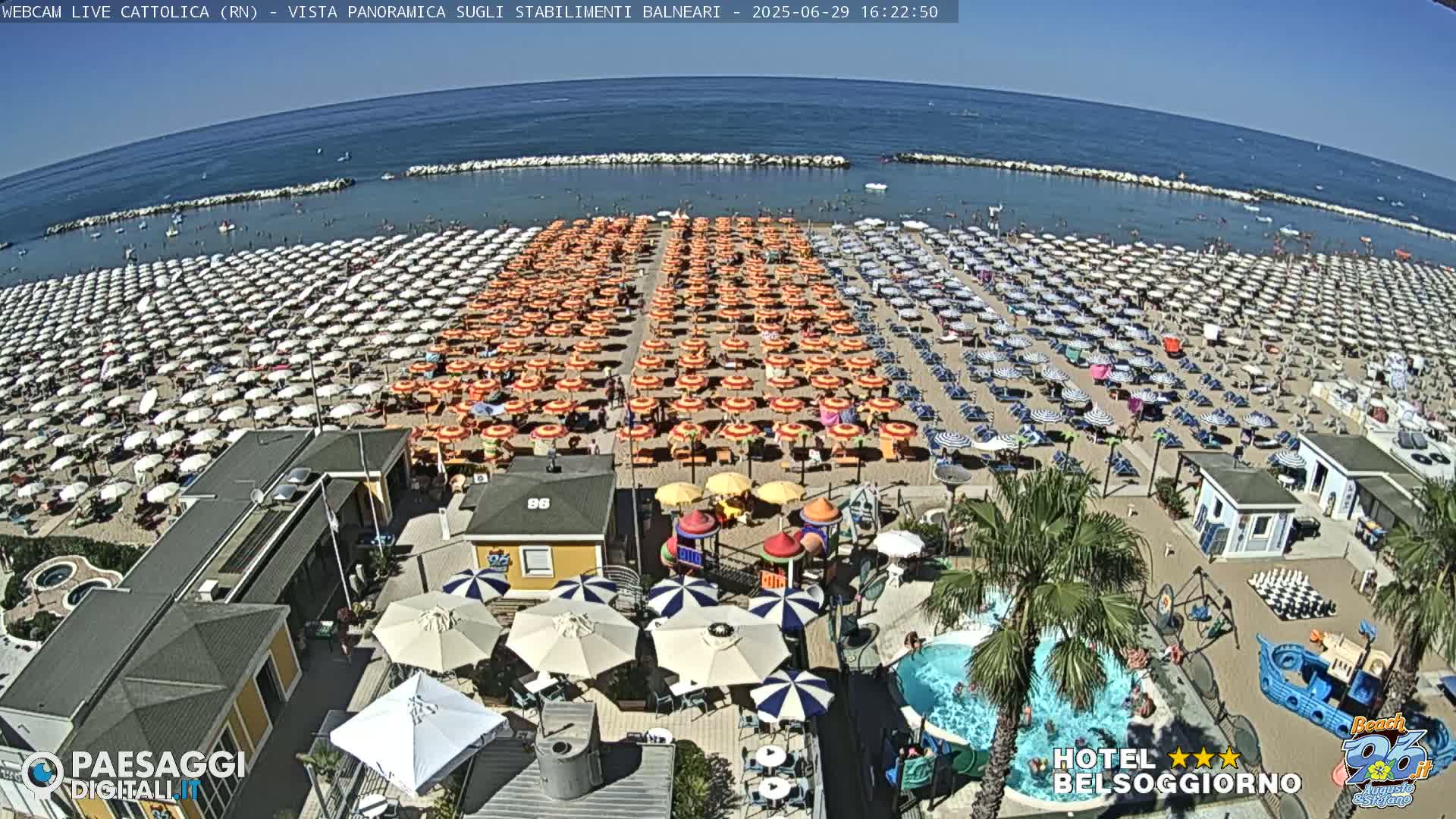 Cattolica Beach Live Cam -  Rimini, Emilia-Romagna, Italy