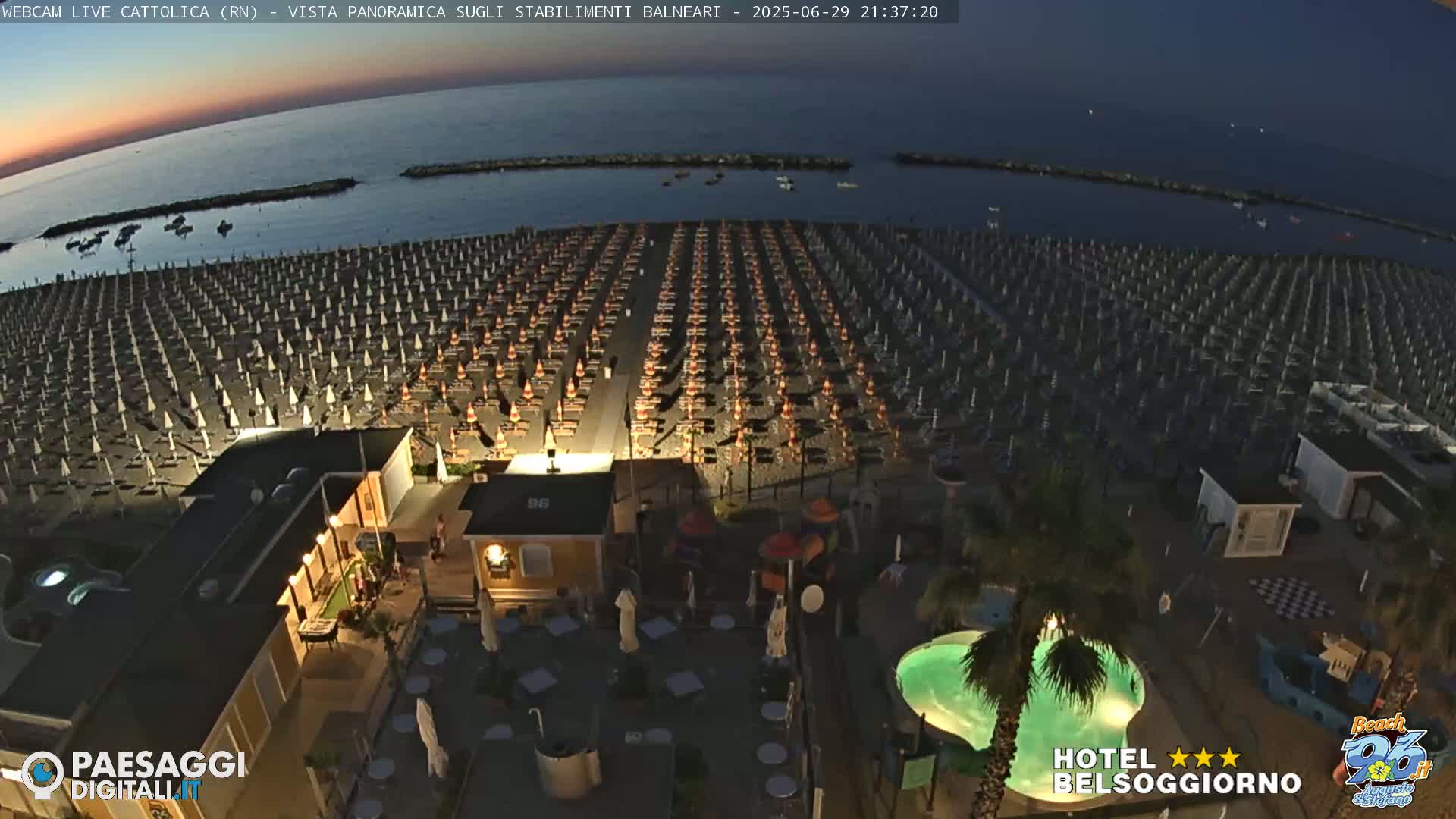Cattolica Beach Live Cam -  Rimini, Emilia-Romagna, Italy