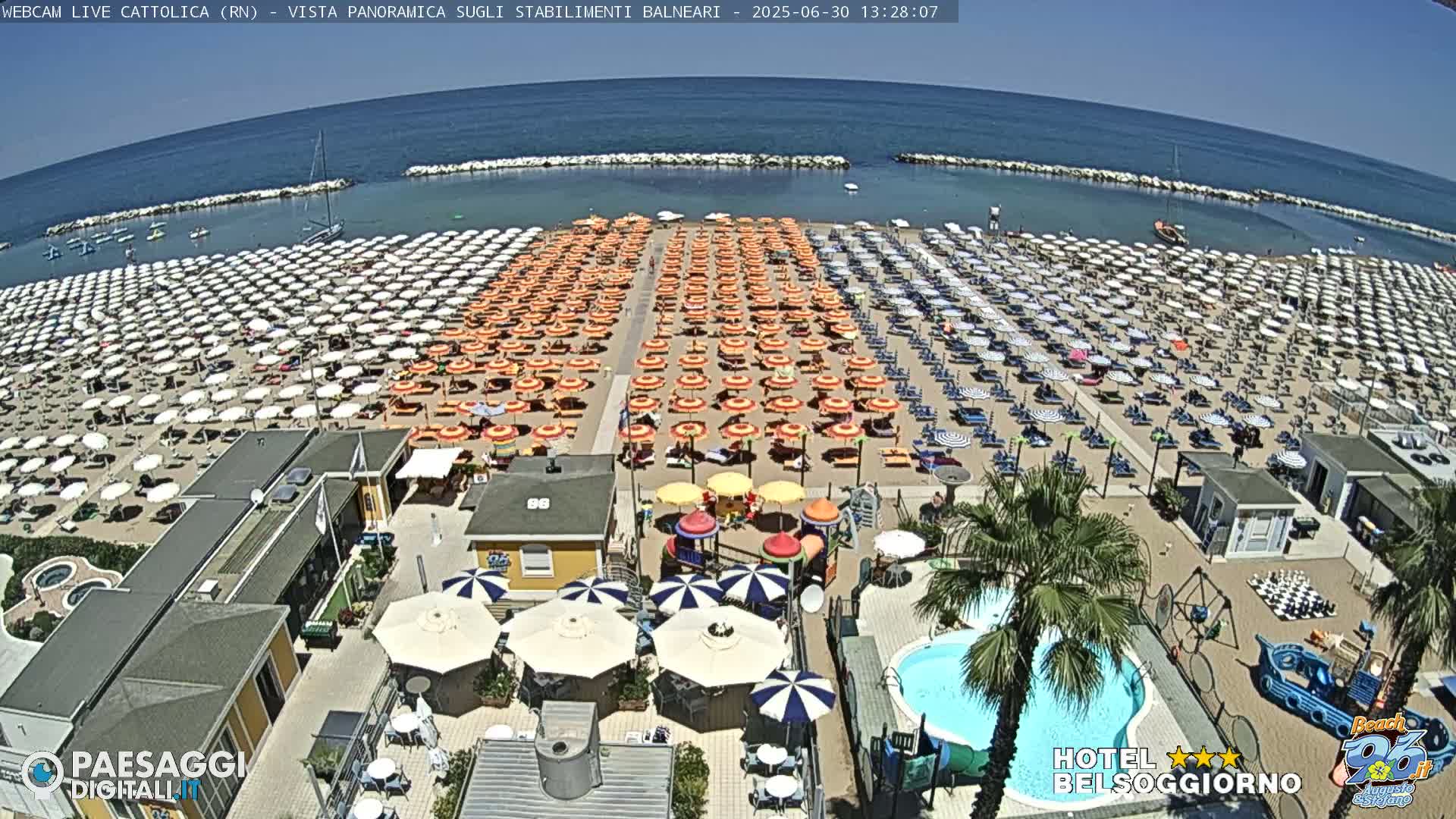 Cattolica Beach Live Cam -  Rimini, Emilia-Romagna, Italy