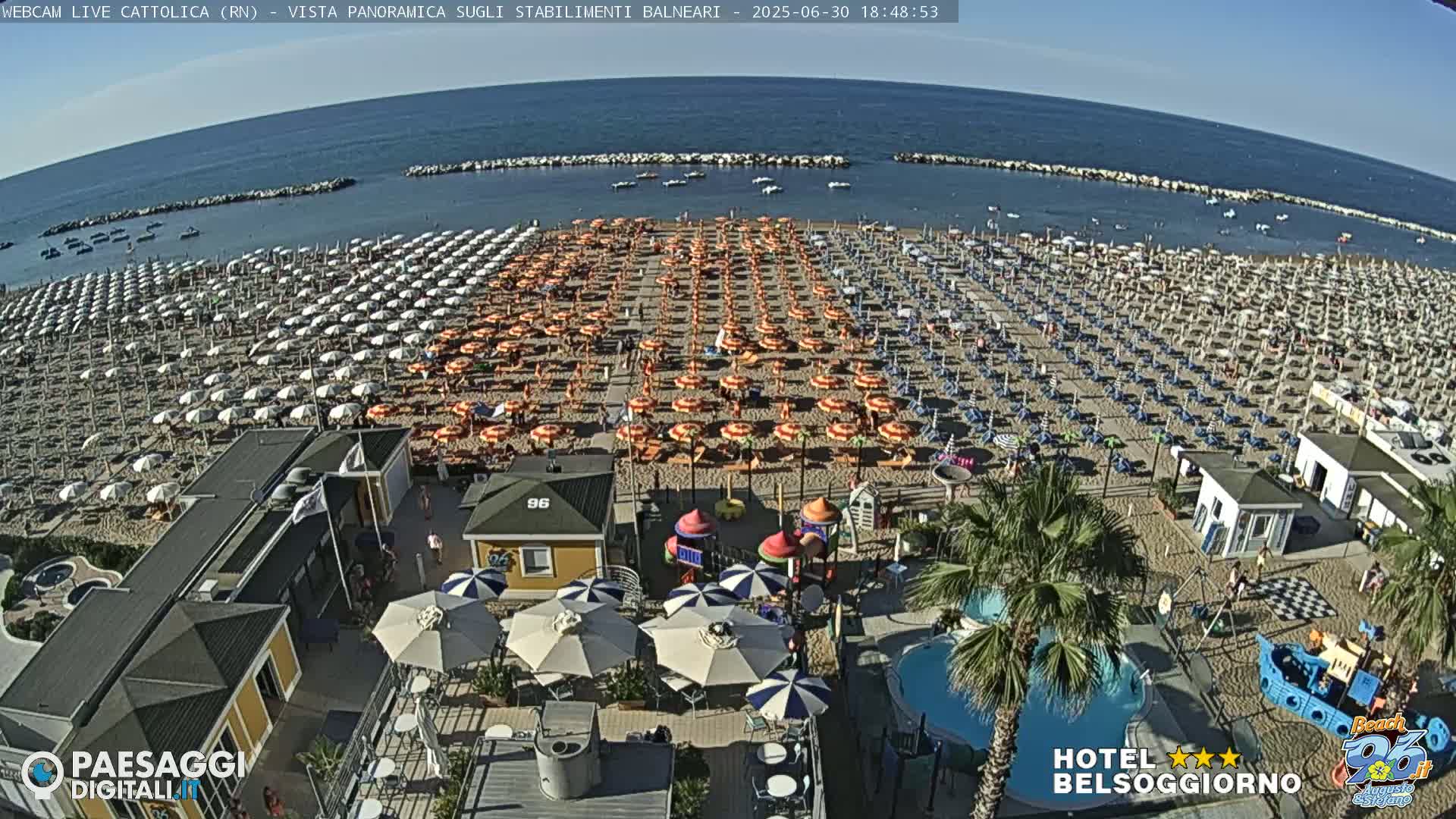 Cattolica Beach Live Cam -  Rimini, Emilia-Romagna, Italy