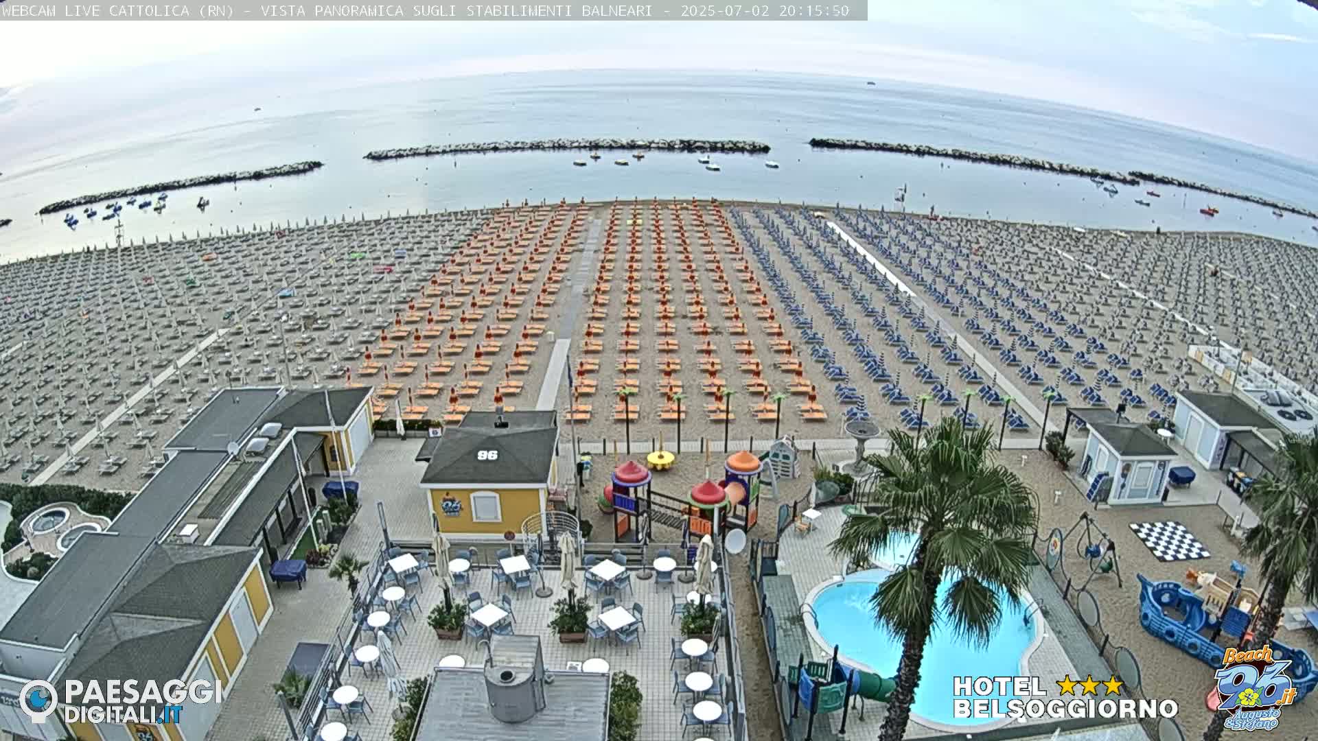 Cattolica Beach Live Cam -  Rimini, Emilia-Romagna, Italy