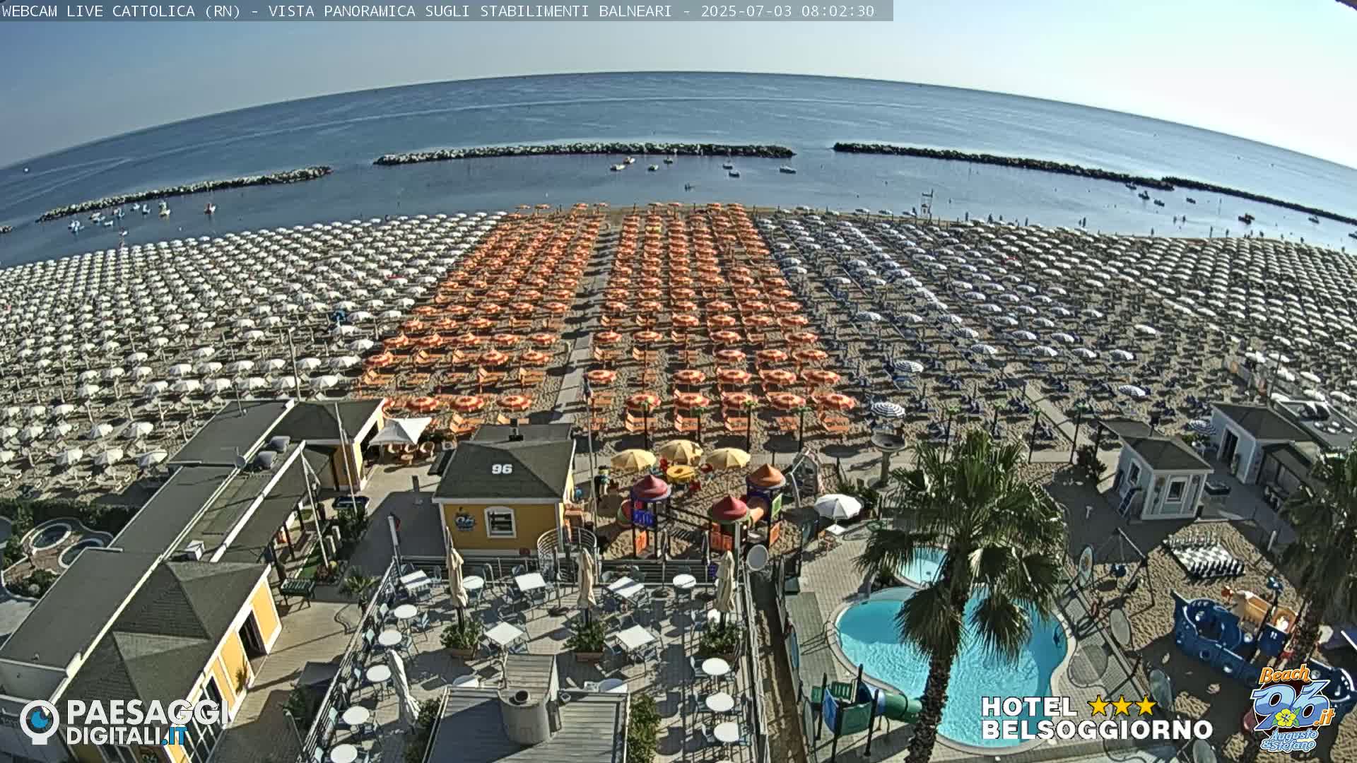 Cattolica Beach Live Cam -  Rimini, Emilia-Romagna, Italy