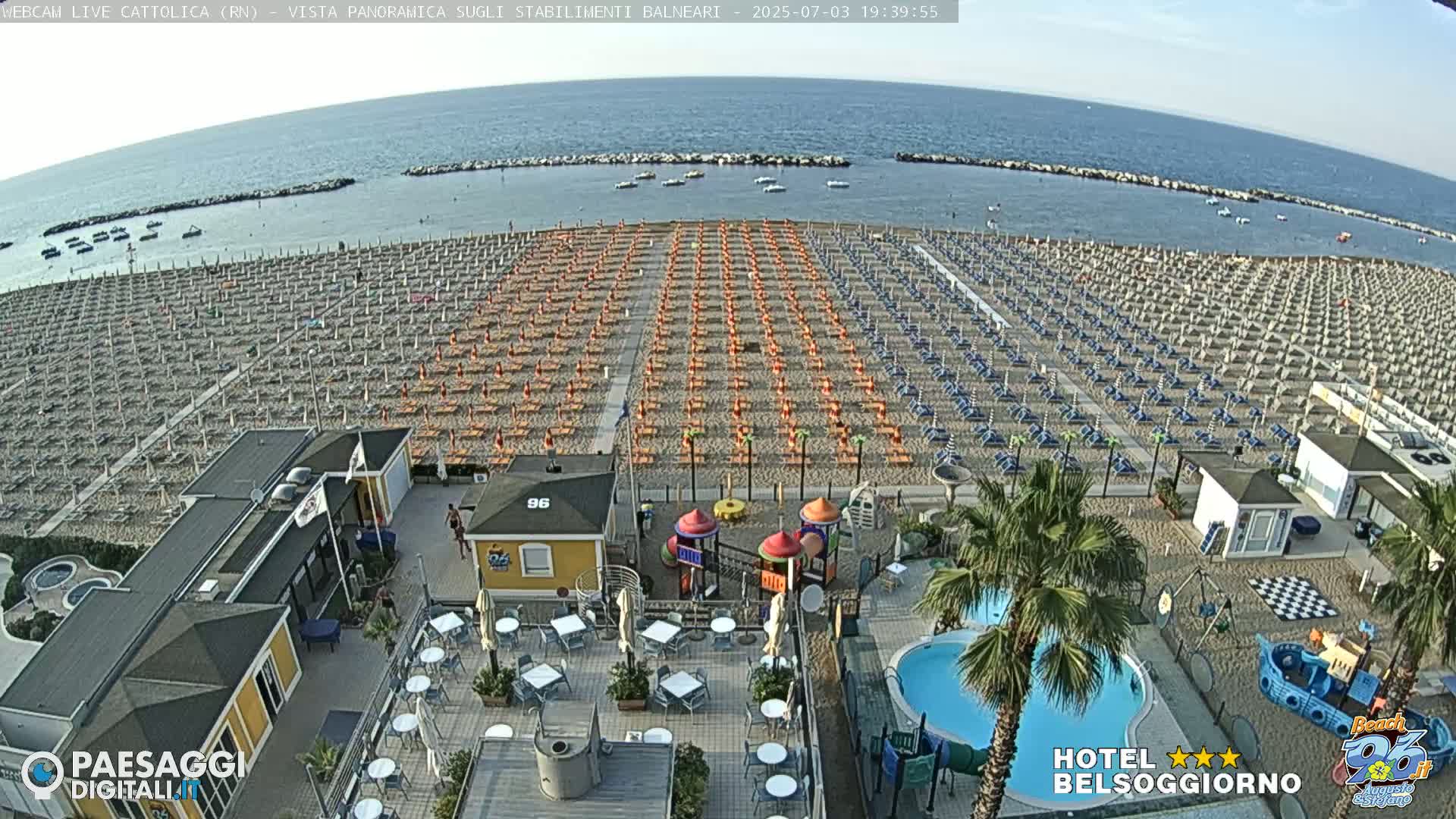 Cattolica Beach Live Cam -  Rimini, Emilia-Romagna, Italy
