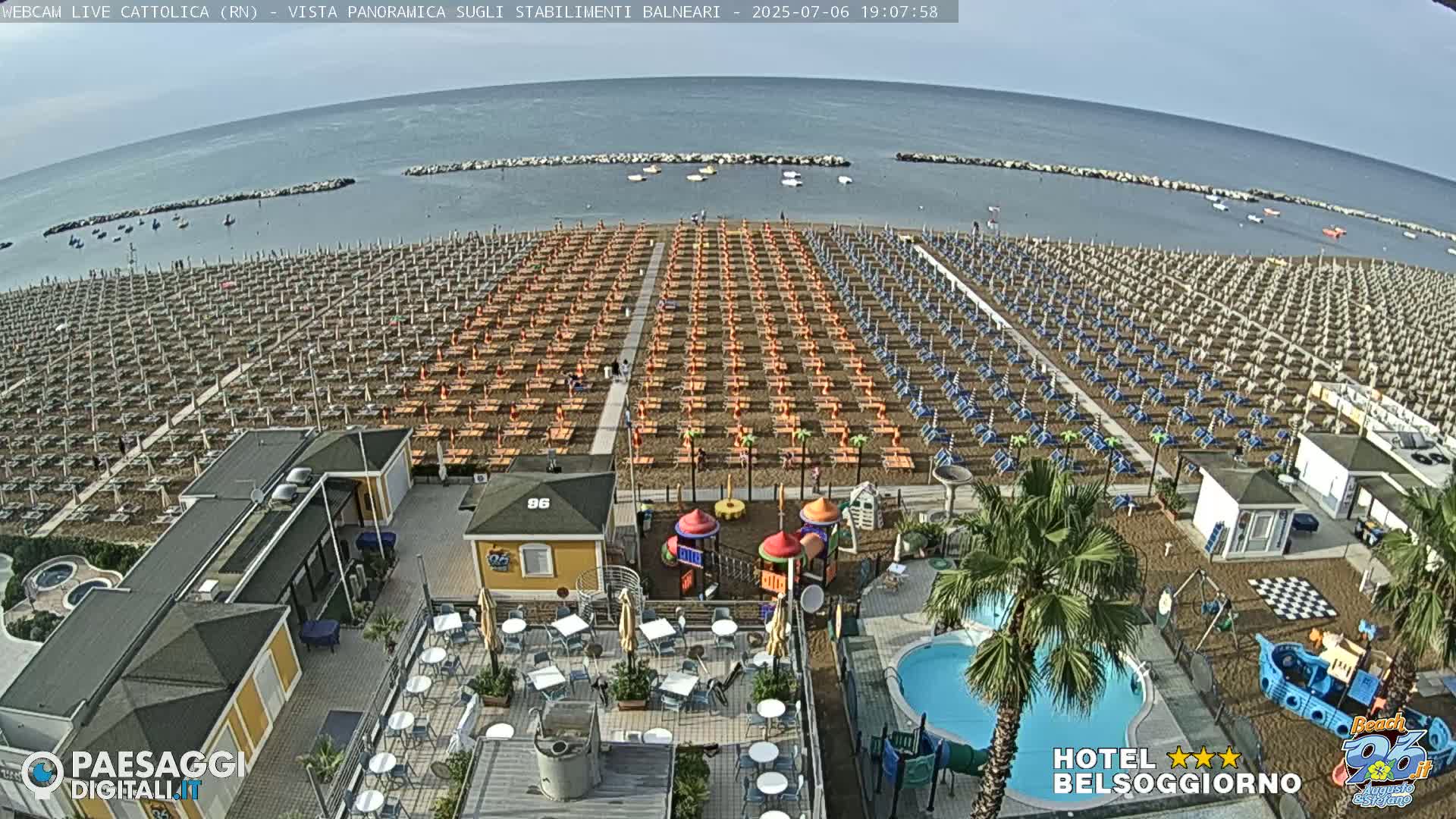 Cattolica Beach Live Cam -  Rimini, Emilia-Romagna, Italy