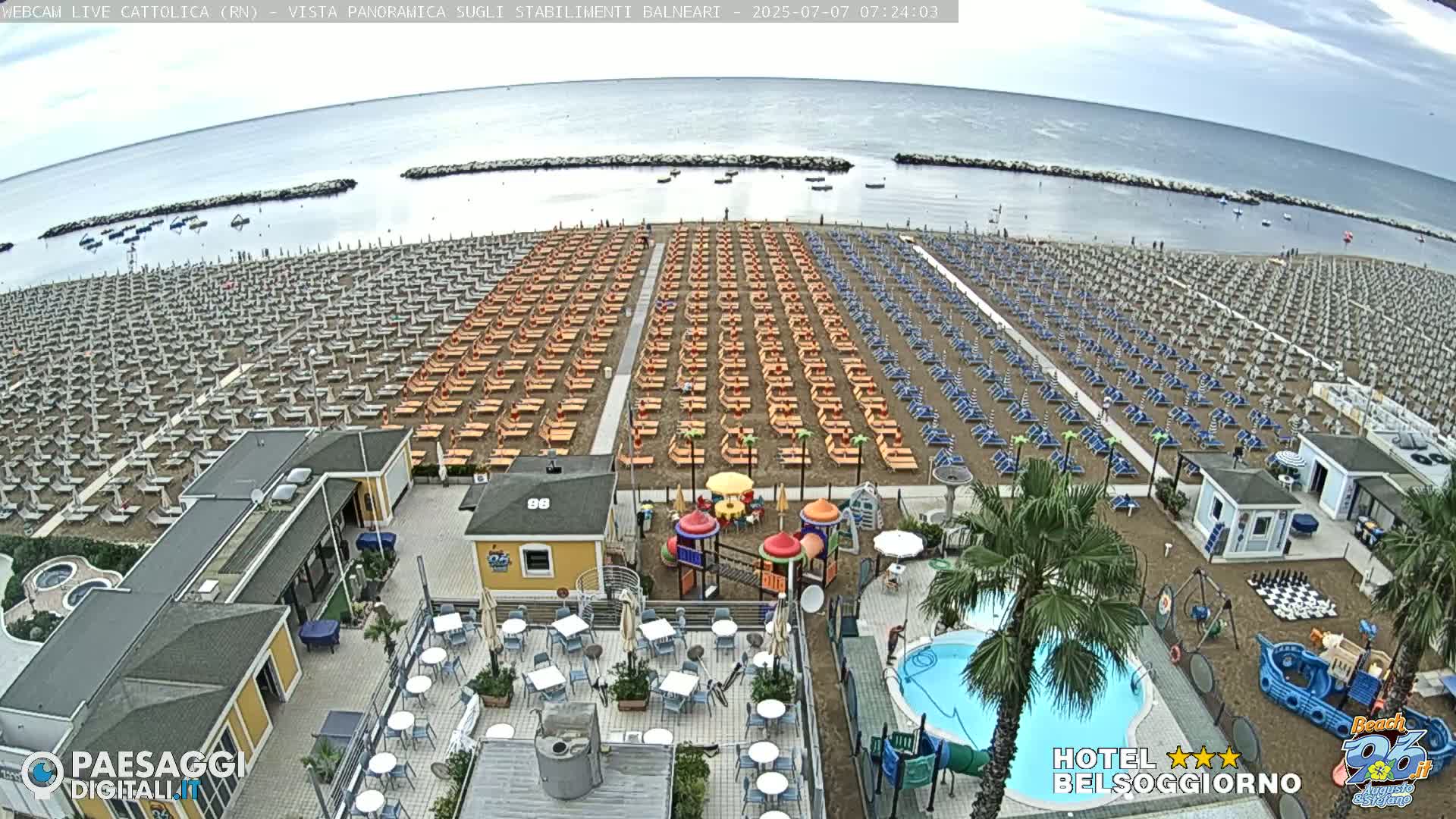 Cattolica Beach Live Cam -  Rimini, Emilia-Romagna, Italy