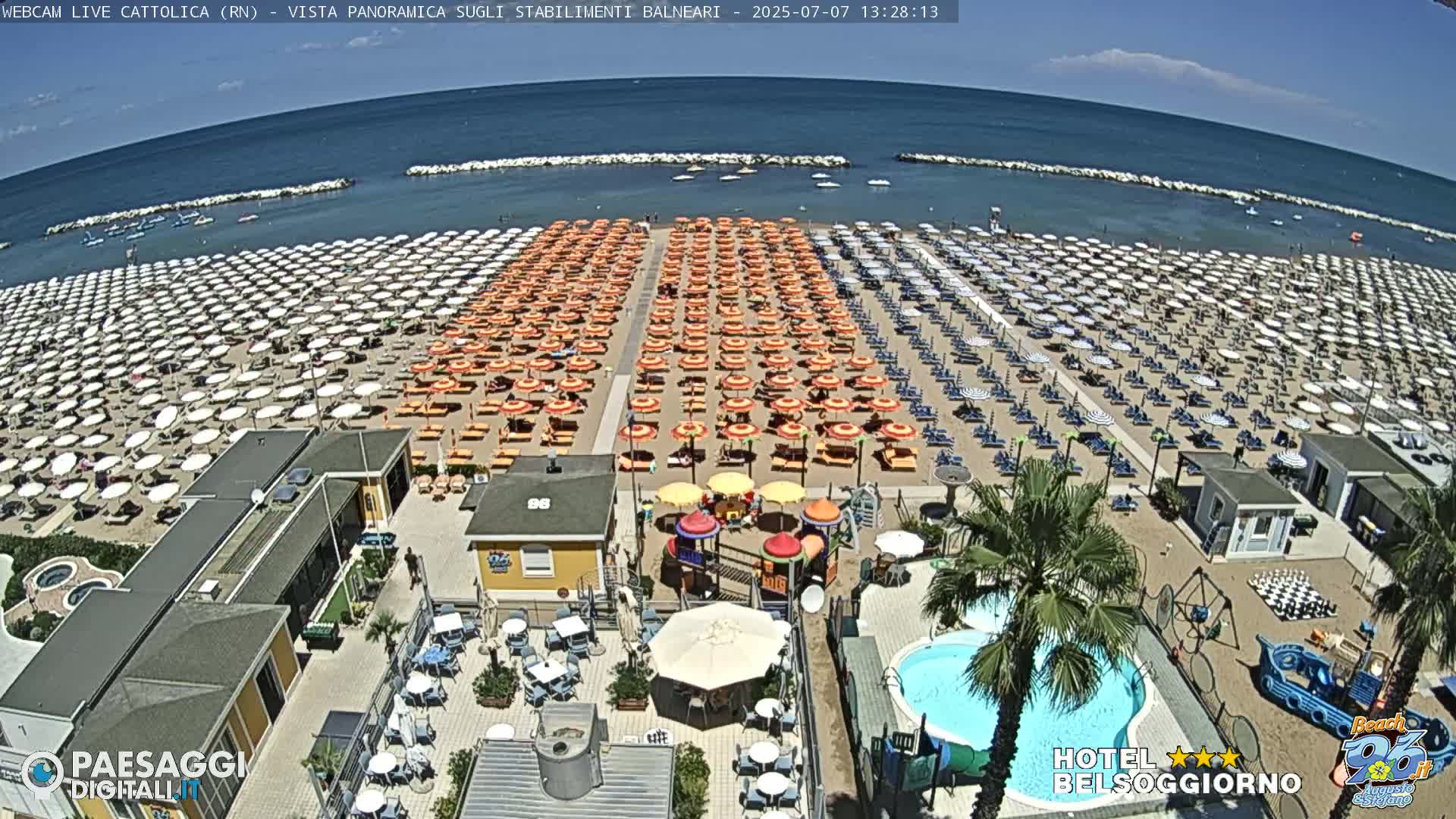 Cattolica Beach Live Cam -  Rimini, Emilia-Romagna, Italy