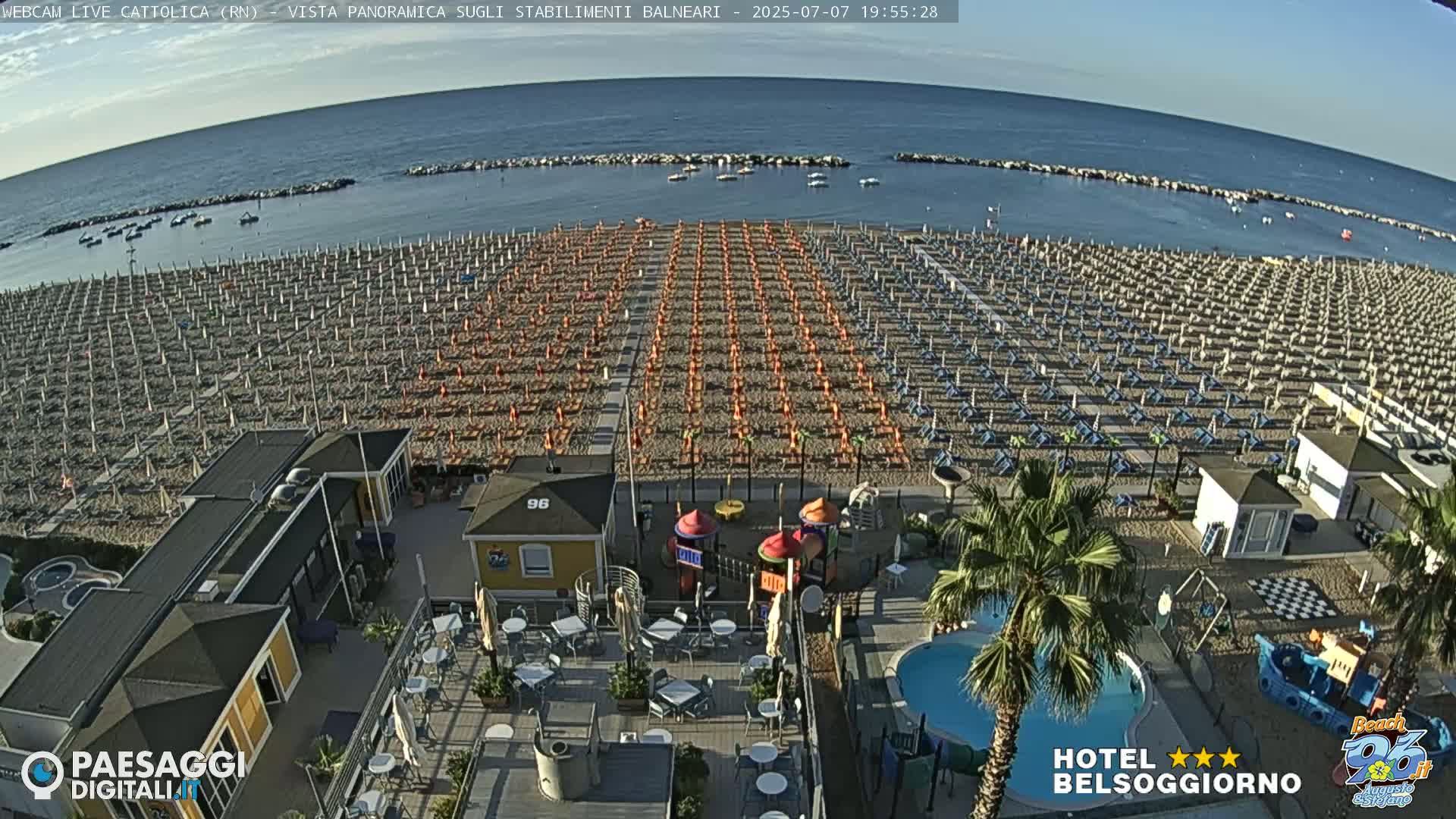 Cattolica Beach Live Cam -  Rimini, Emilia-Romagna, Italy