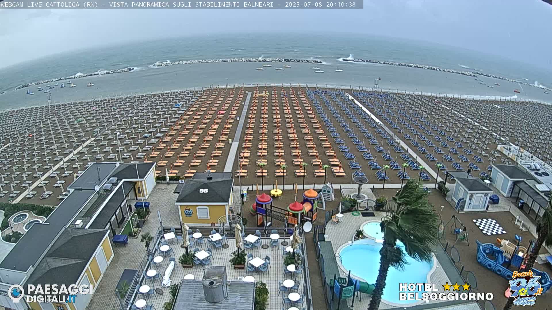 Cattolica Beach Live Cam -  Rimini, Emilia-Romagna, Italy