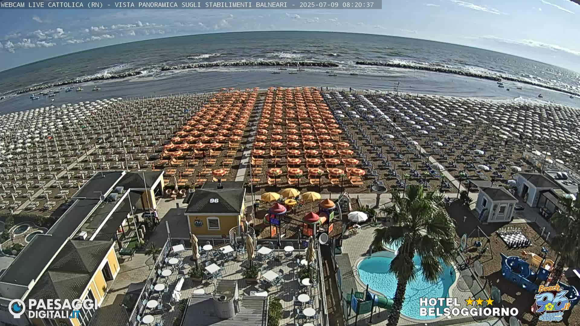 Cattolica Beach Live Cam -  Rimini, Emilia-Romagna, Italy