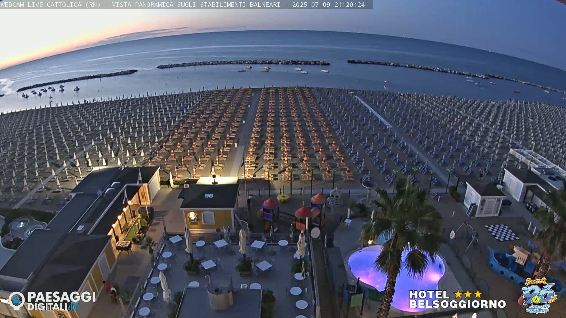 Cattolica Beach Live Cam -  Rimini, Emilia-Romagna, Italy