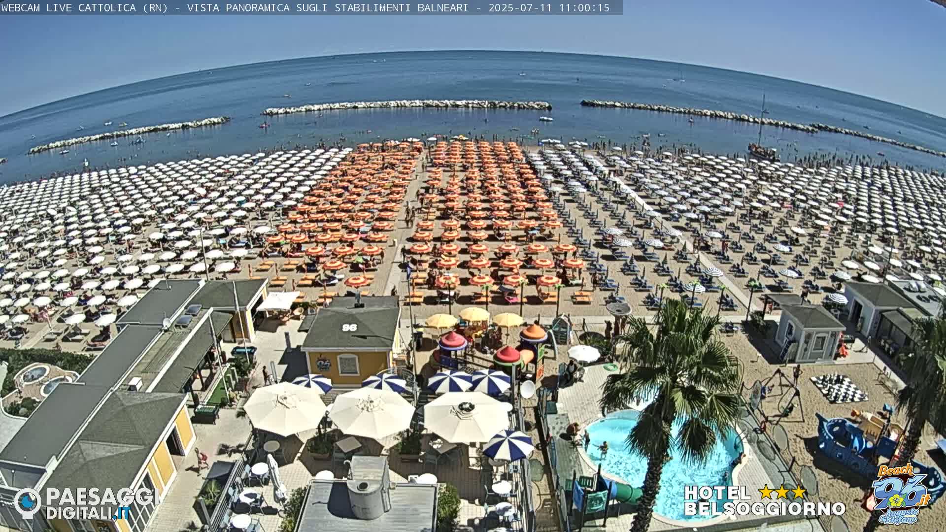 Cattolica Beach Live Cam -  Rimini, Emilia-Romagna, Italy
