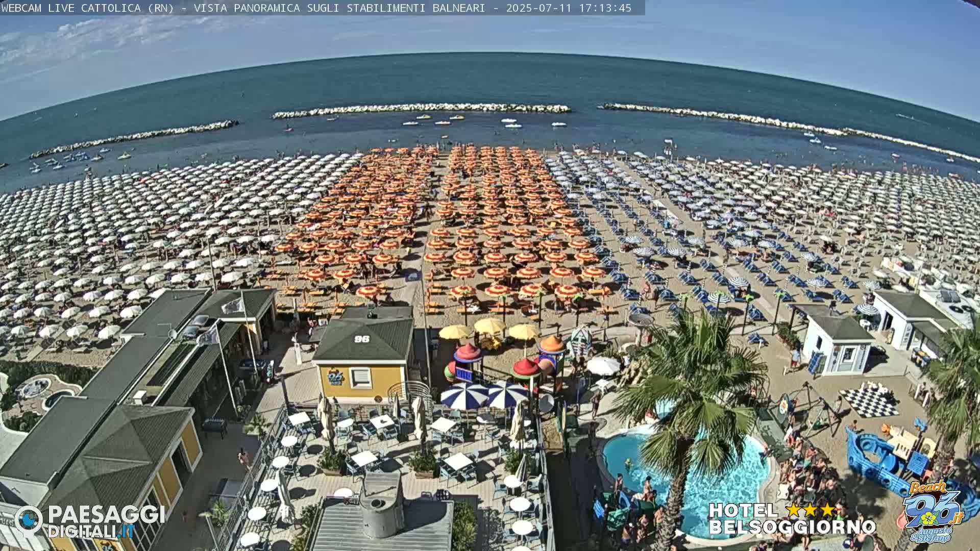 Cattolica Beach Live Cam -  Rimini, Emilia-Romagna, Italy