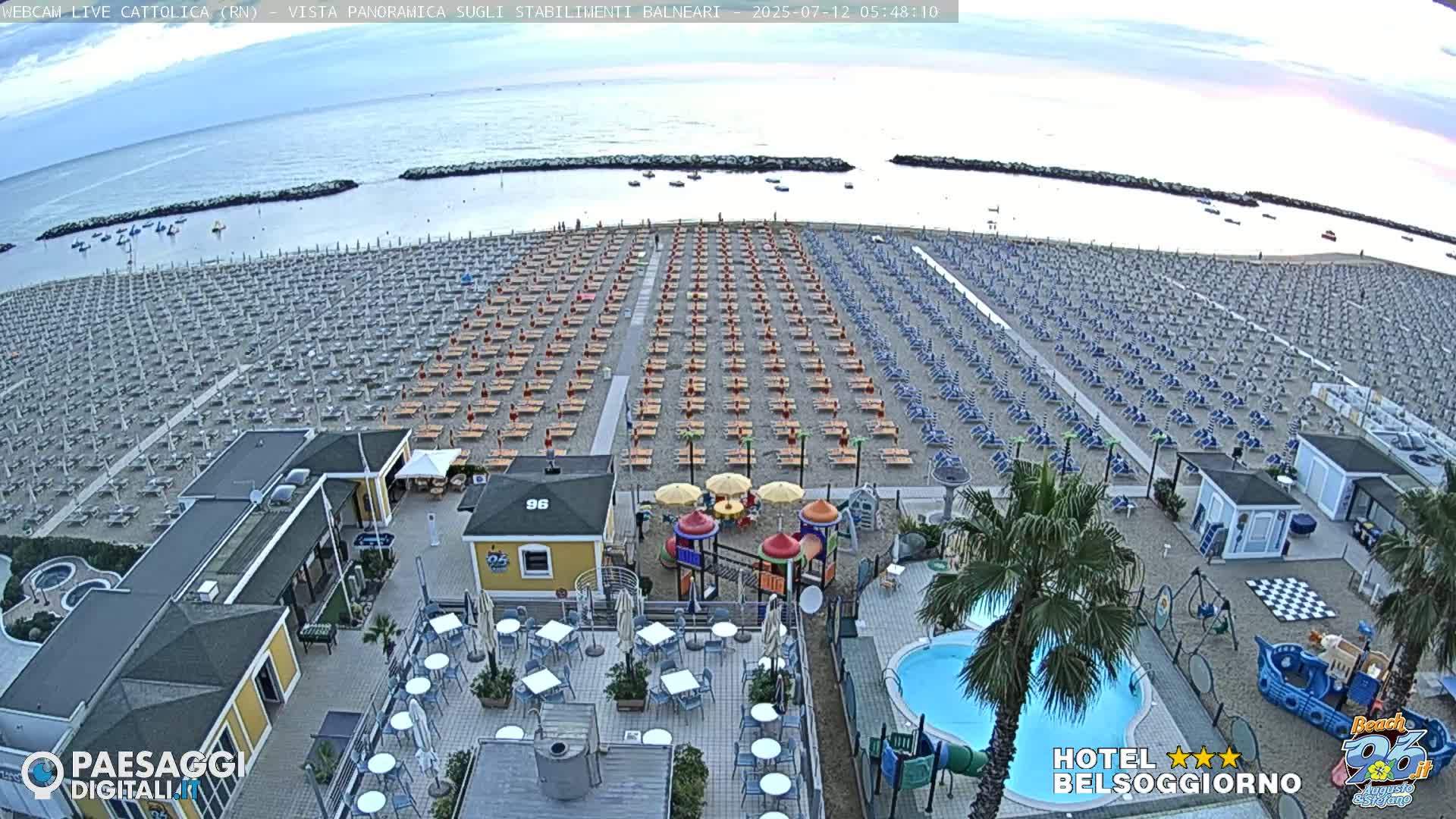Cattolica Beach Live Cam -  Rimini, Emilia-Romagna, Italy