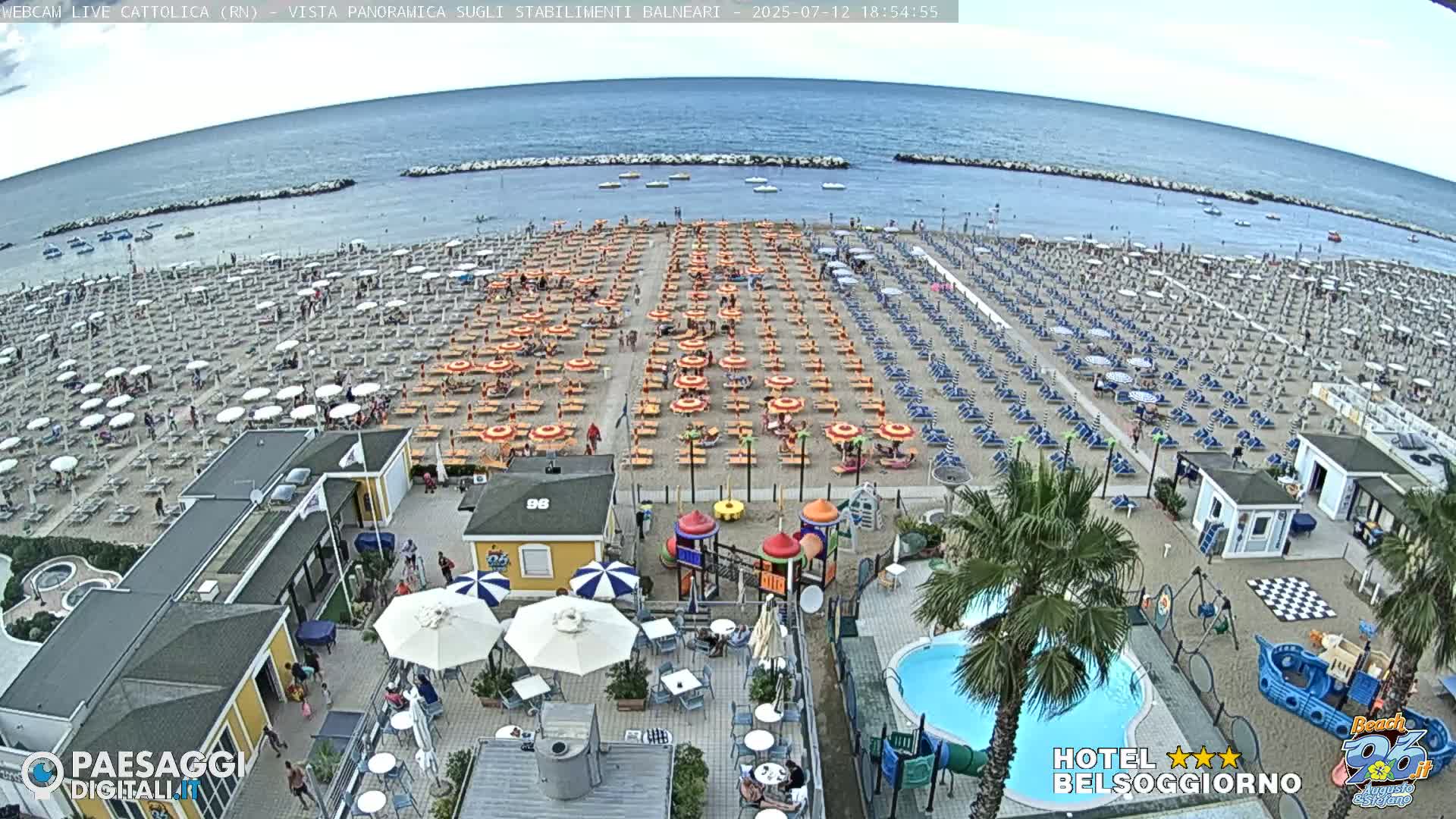 Cattolica Beach Live Cam -  Rimini, Emilia-Romagna, Italy