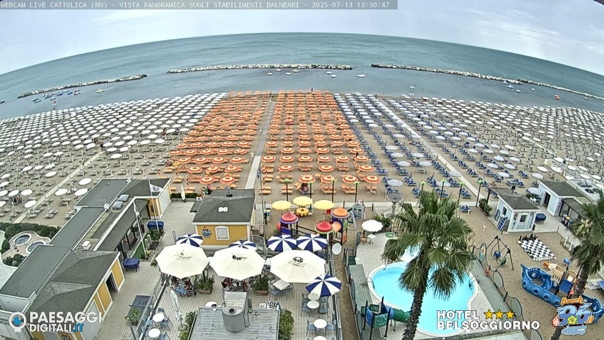 Cattolica Beach Live Cam -  Rimini, Emilia-Romagna, Italy