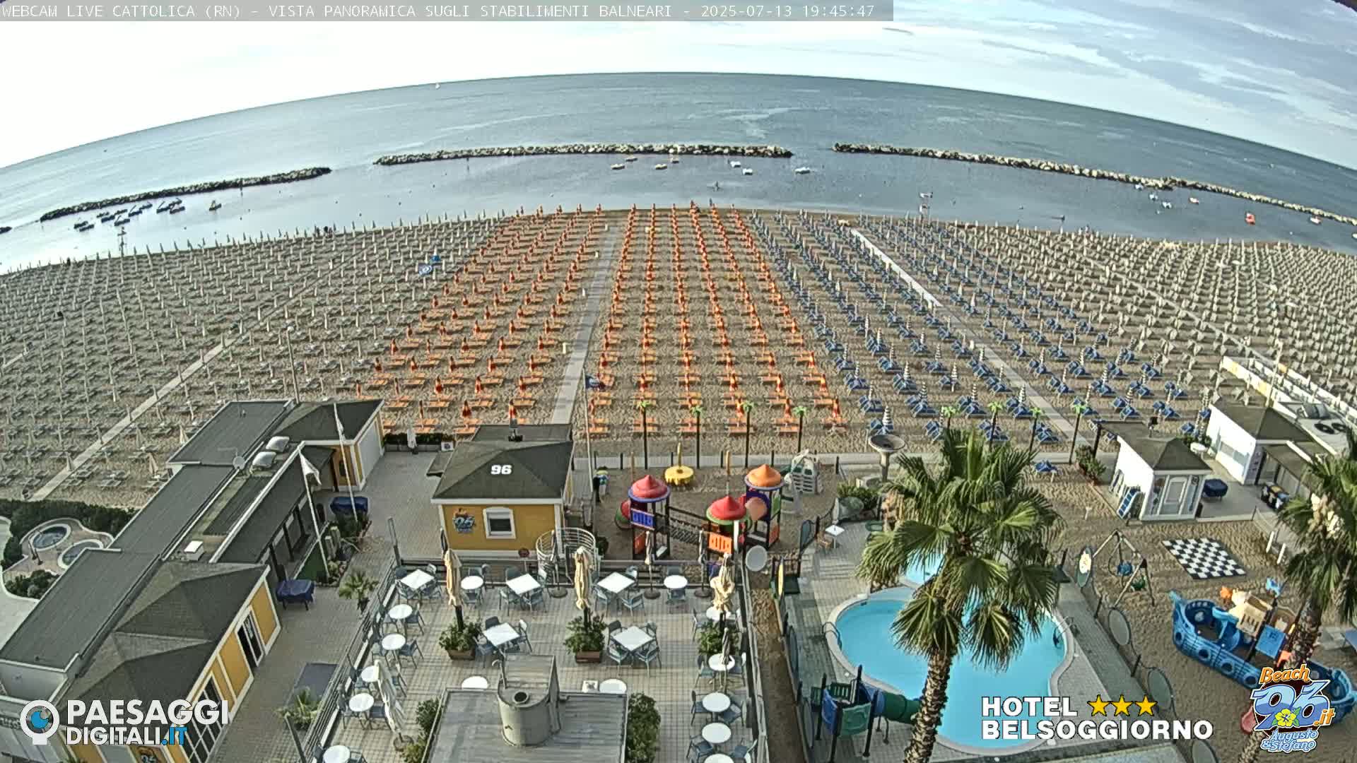 Cattolica Beach Live Cam -  Rimini, Emilia-Romagna, Italy