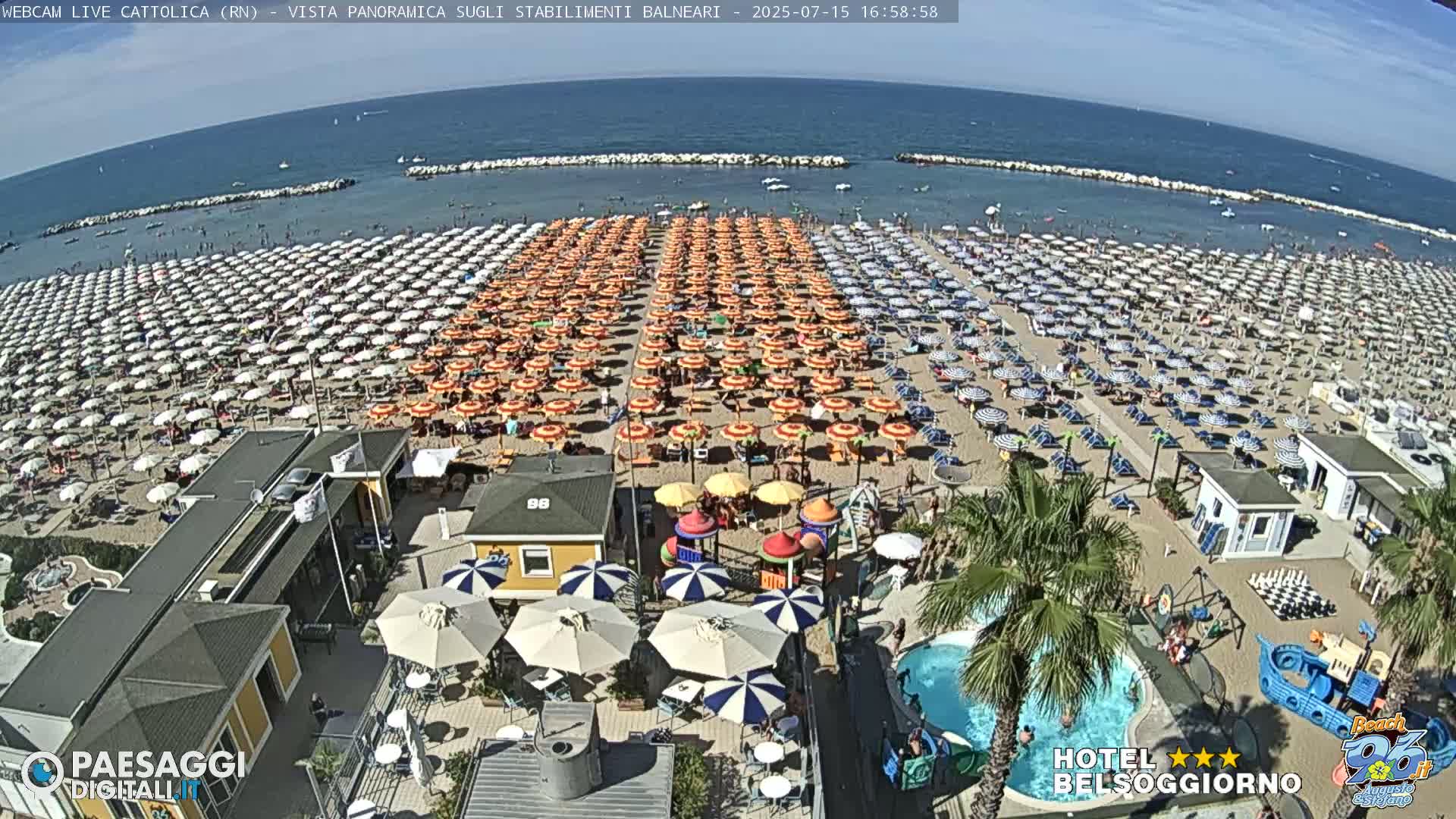 Cattolica Beach Live Cam -  Rimini, Emilia-Romagna, Italy