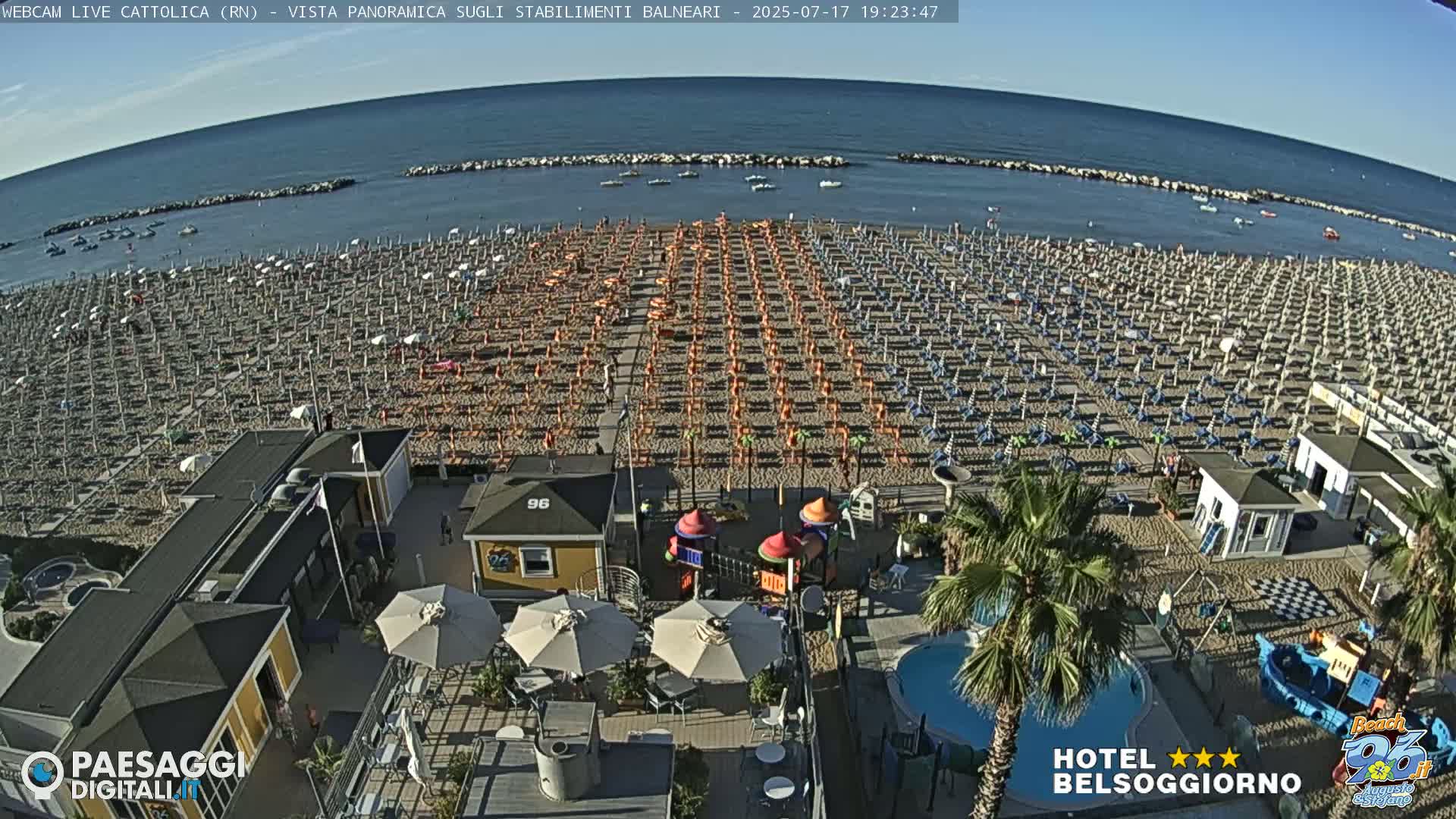Cattolica Beach Live Cam -  Rimini, Emilia-Romagna, Italy