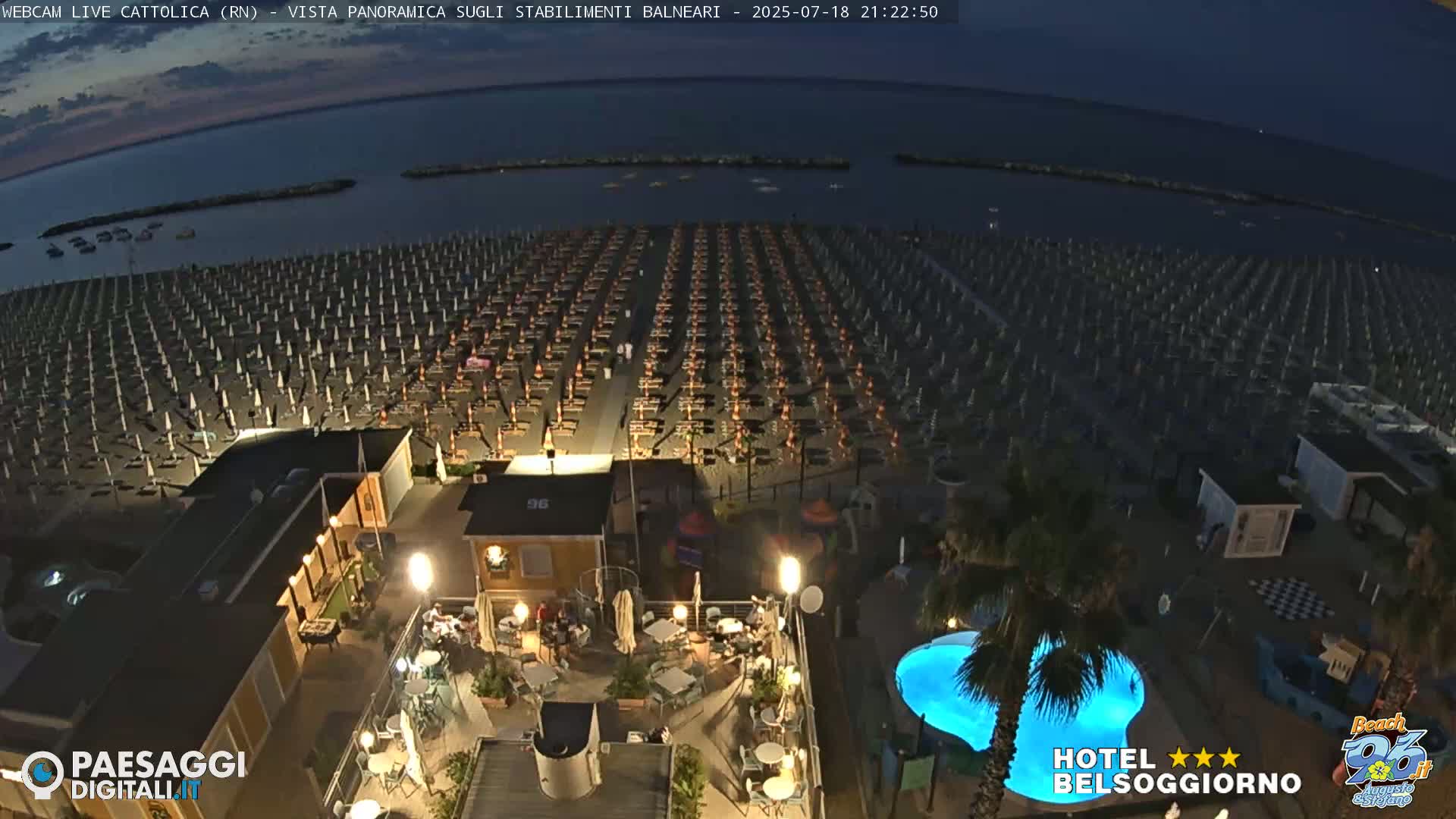 Cattolica Beach Live Cam -  Rimini, Emilia-Romagna, Italy