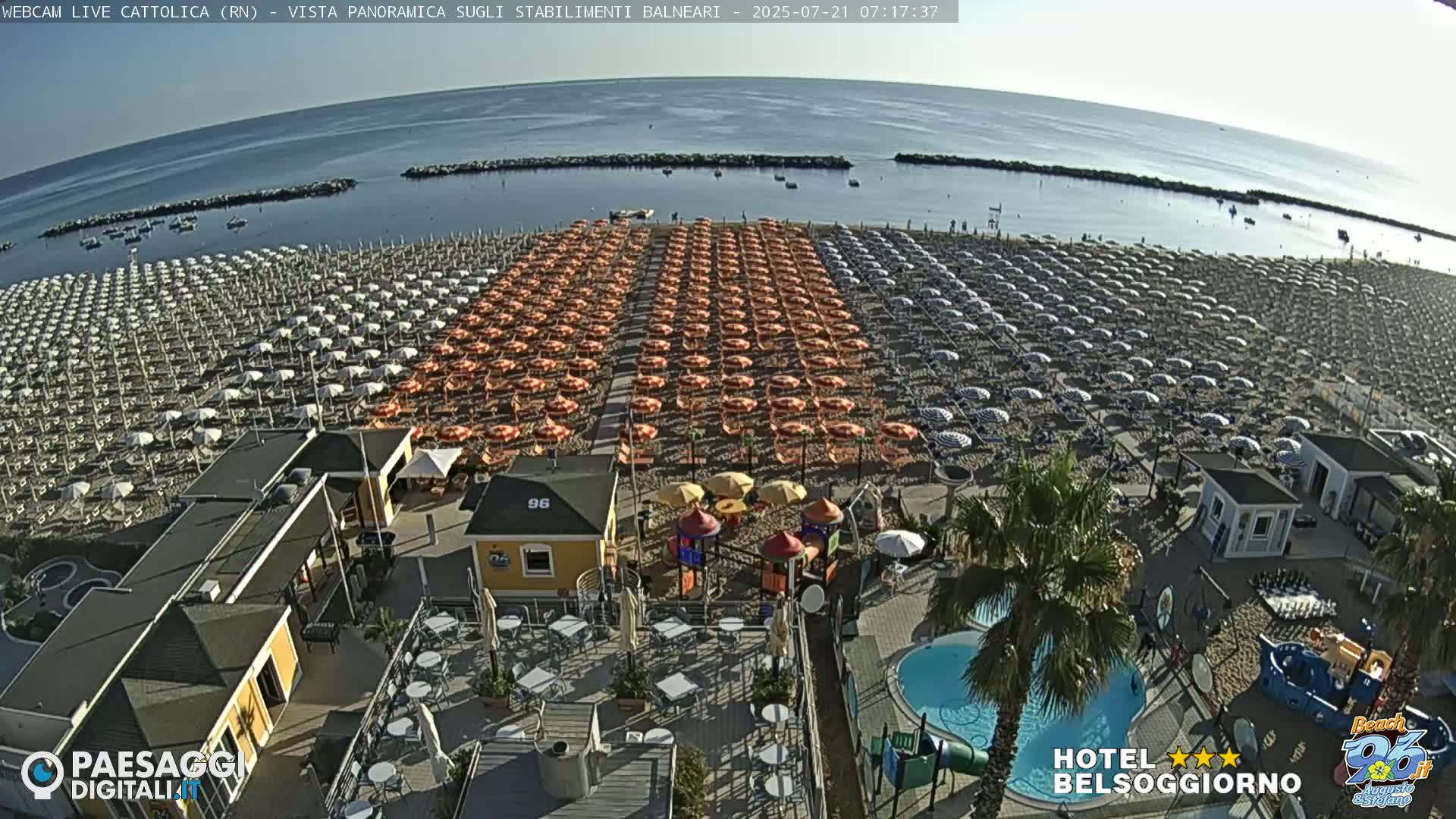Cattolica Beach Live Cam -  Rimini, Emilia-Romagna, Italy