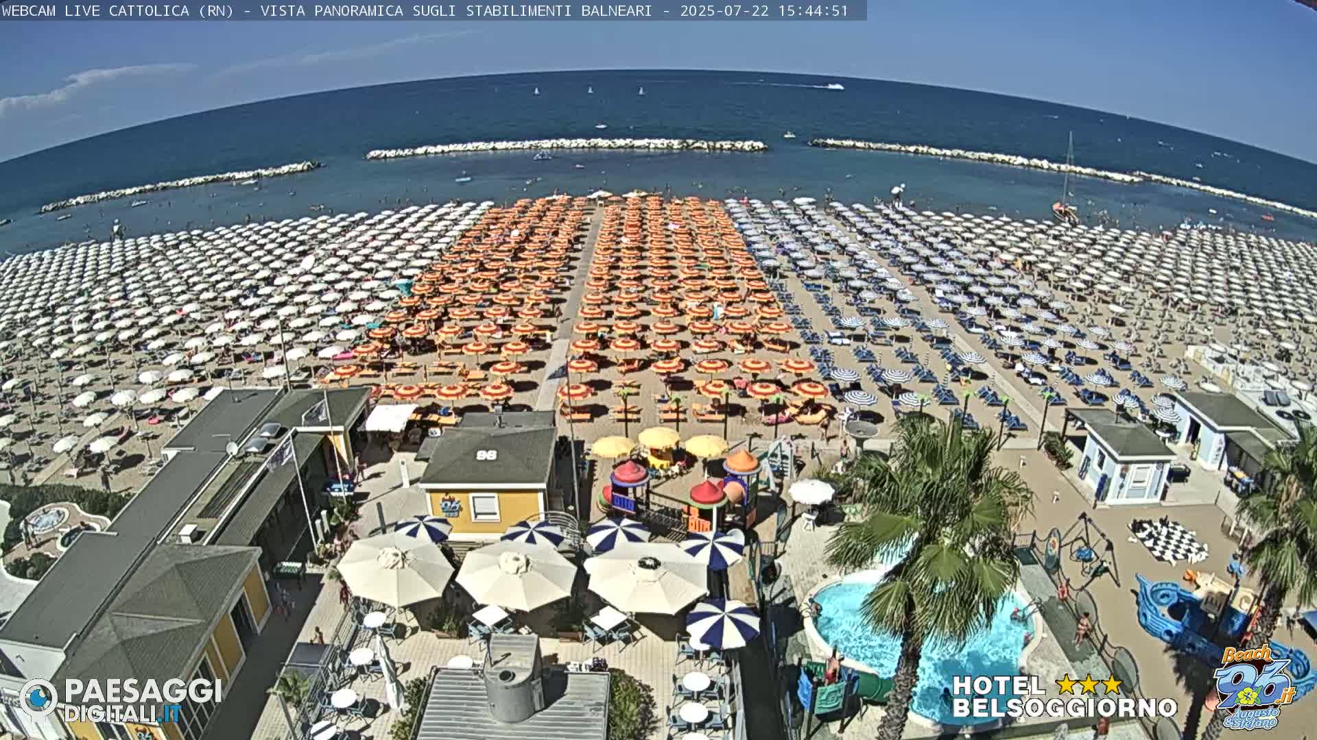 Cattolica Beach Live Cam -  Rimini, Emilia-Romagna, Italy