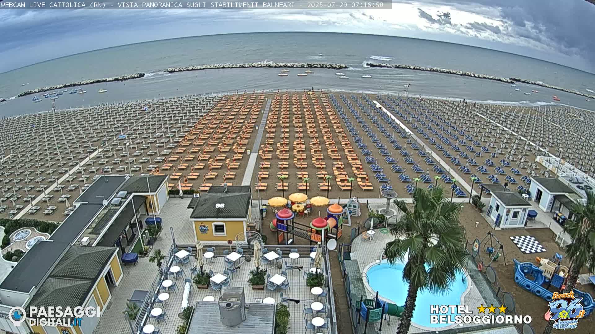 Cattolica Beach Live Cam -  Rimini, Emilia-Romagna, Italy