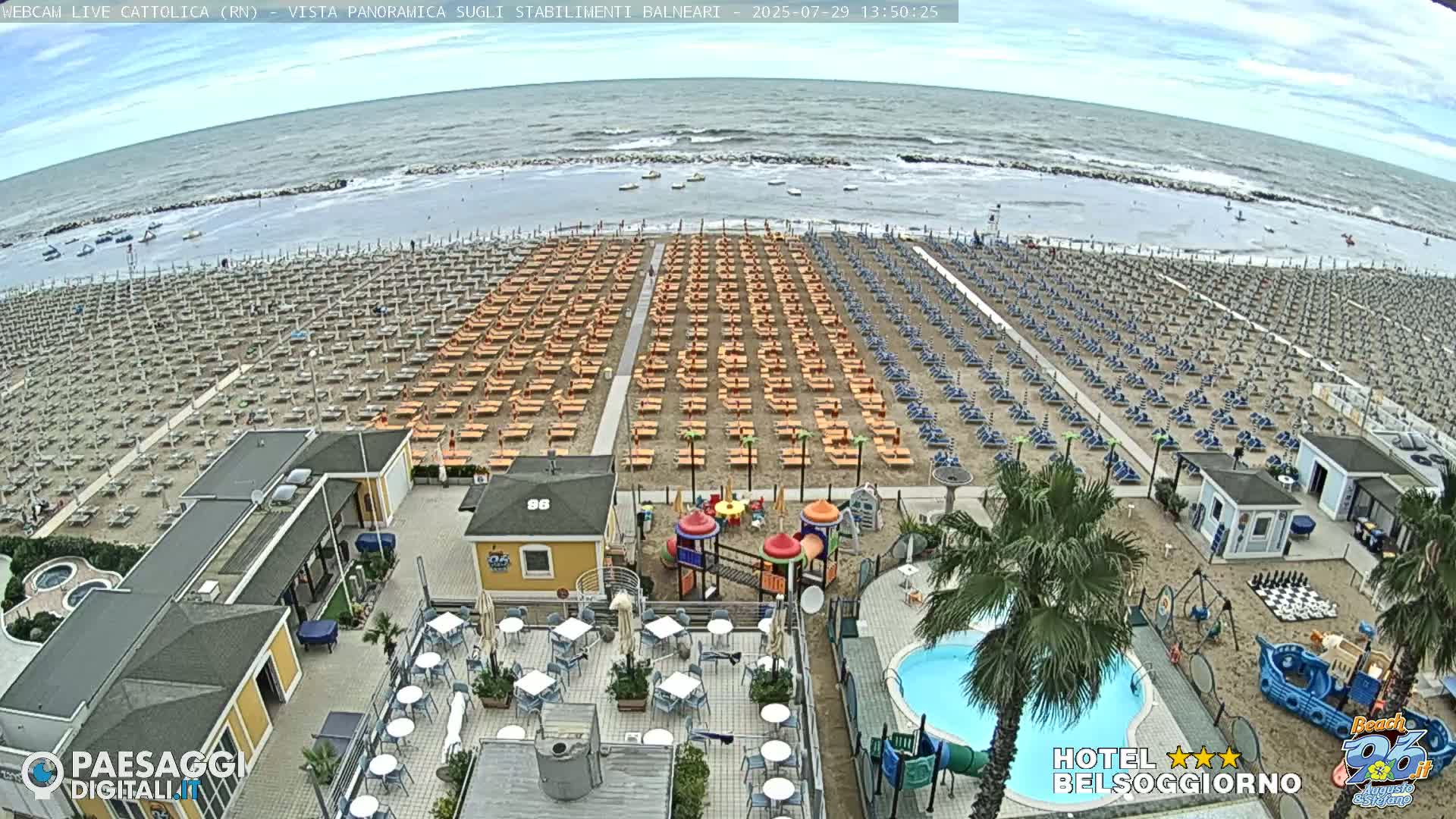 Cattolica Beach Live Cam -  Rimini, Emilia-Romagna, Italy
