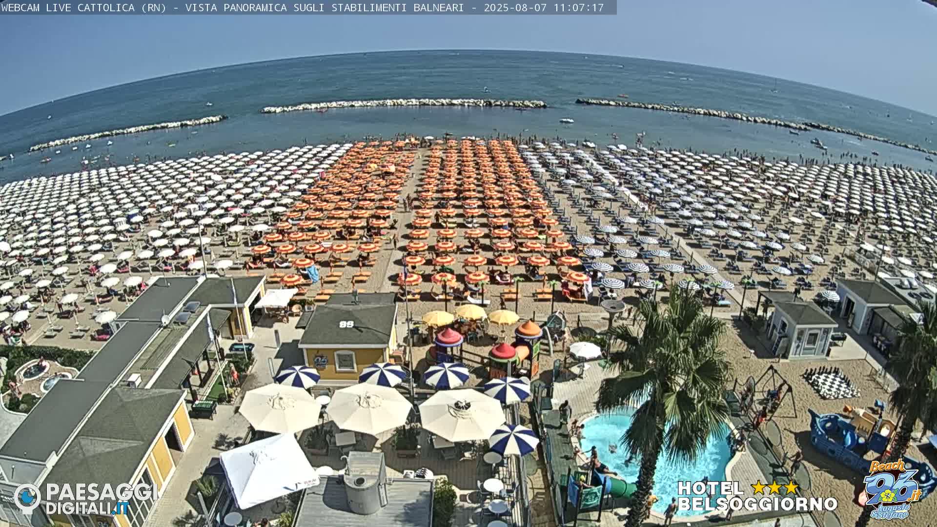 Cattolica Beach Live Cam -  Rimini, Emilia-Romagna, Italy