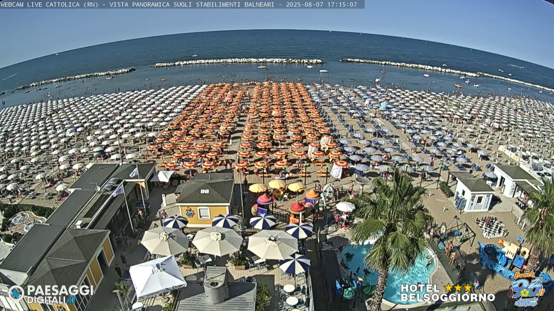 Cattolica Beach Live Cam -  Rimini, Emilia-Romagna, Italy