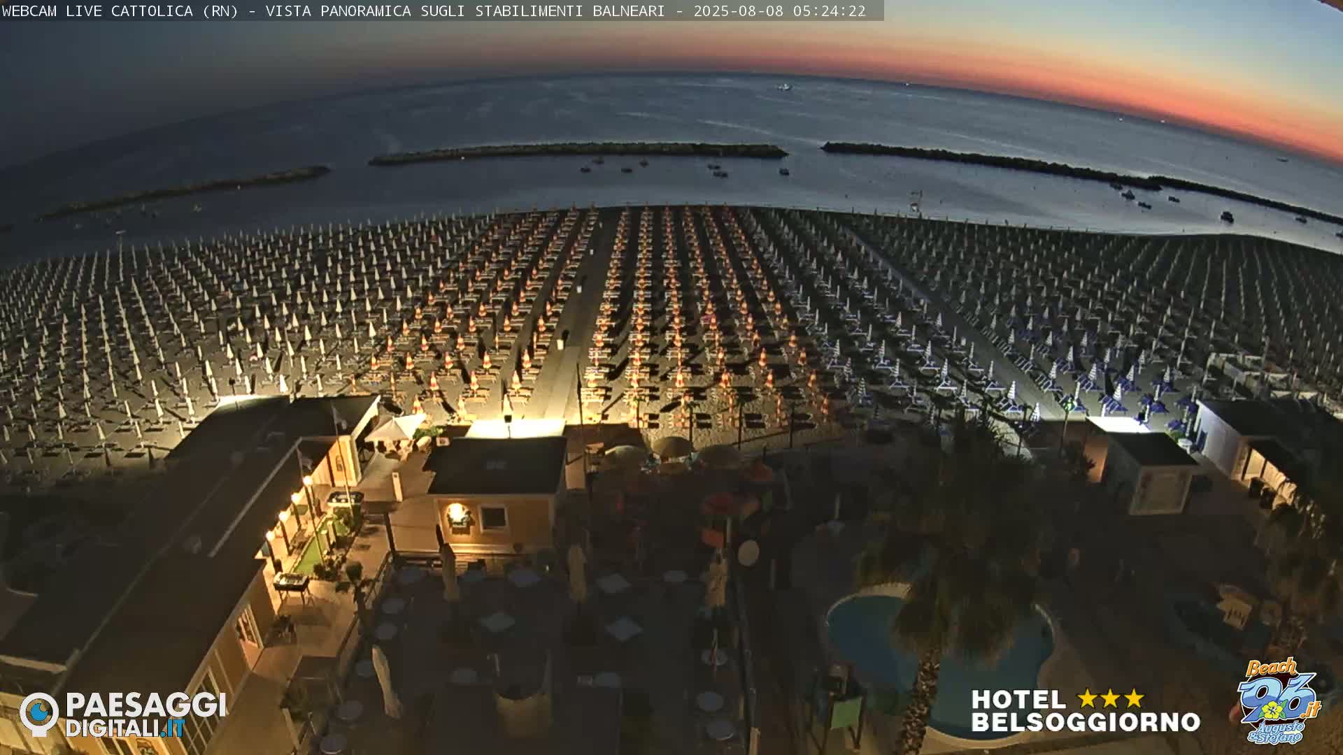 Cattolica Beach Live Cam -  Rimini, Emilia-Romagna, Italy
