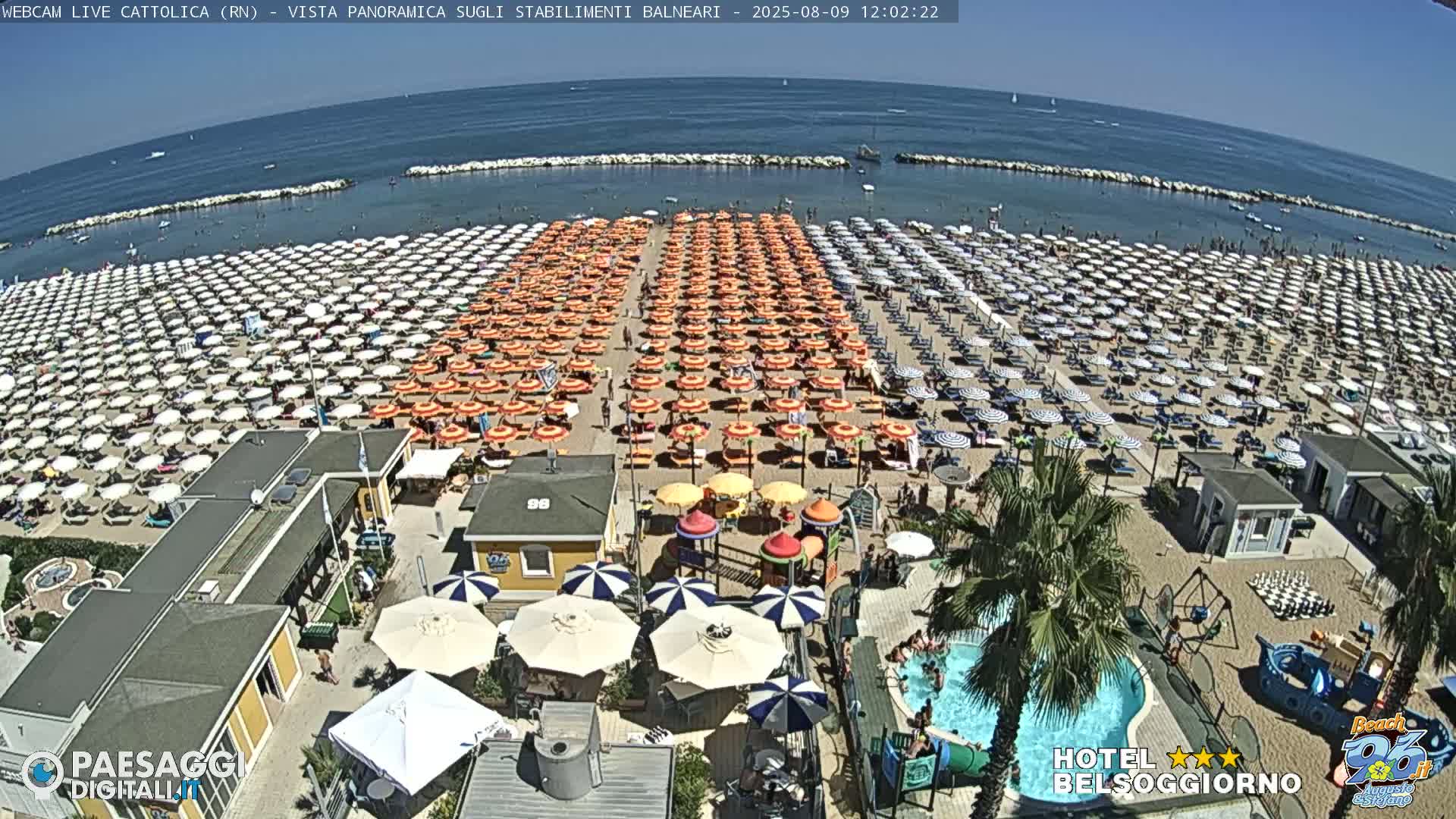 Cattolica Beach Live Cam -  Rimini, Emilia-Romagna, Italy