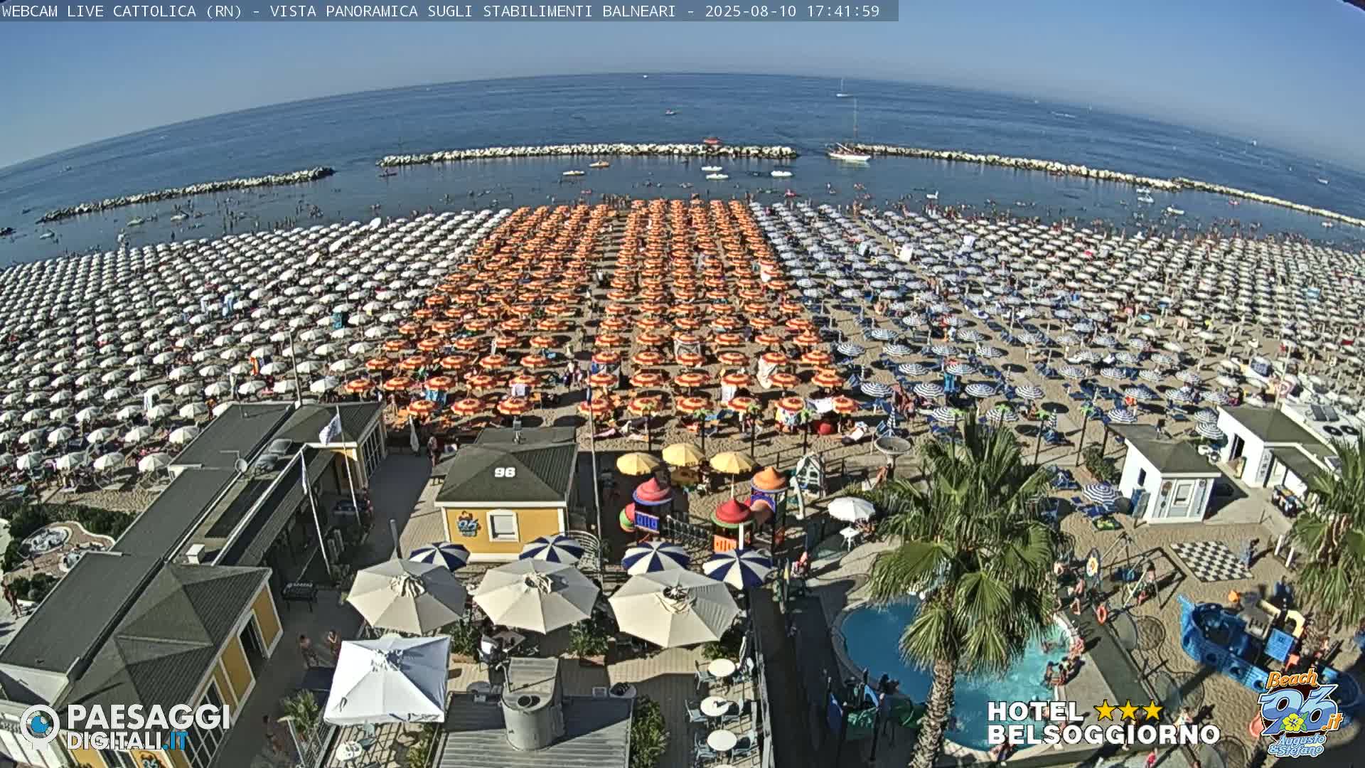 Cattolica Beach Live Cam -  Rimini, Emilia-Romagna, Italy