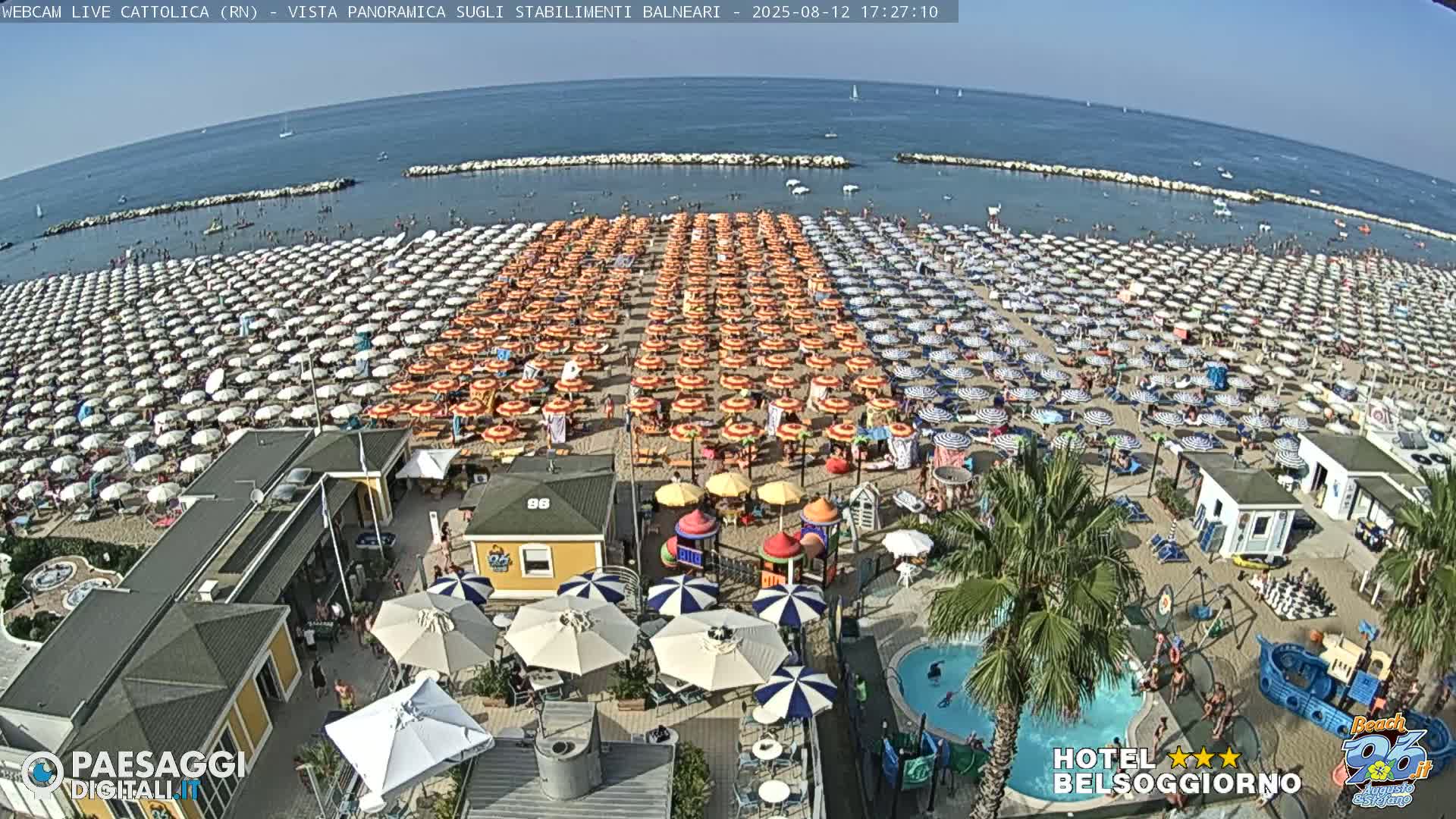 Cattolica Beach Live Cam -  Rimini, Emilia-Romagna, Italy